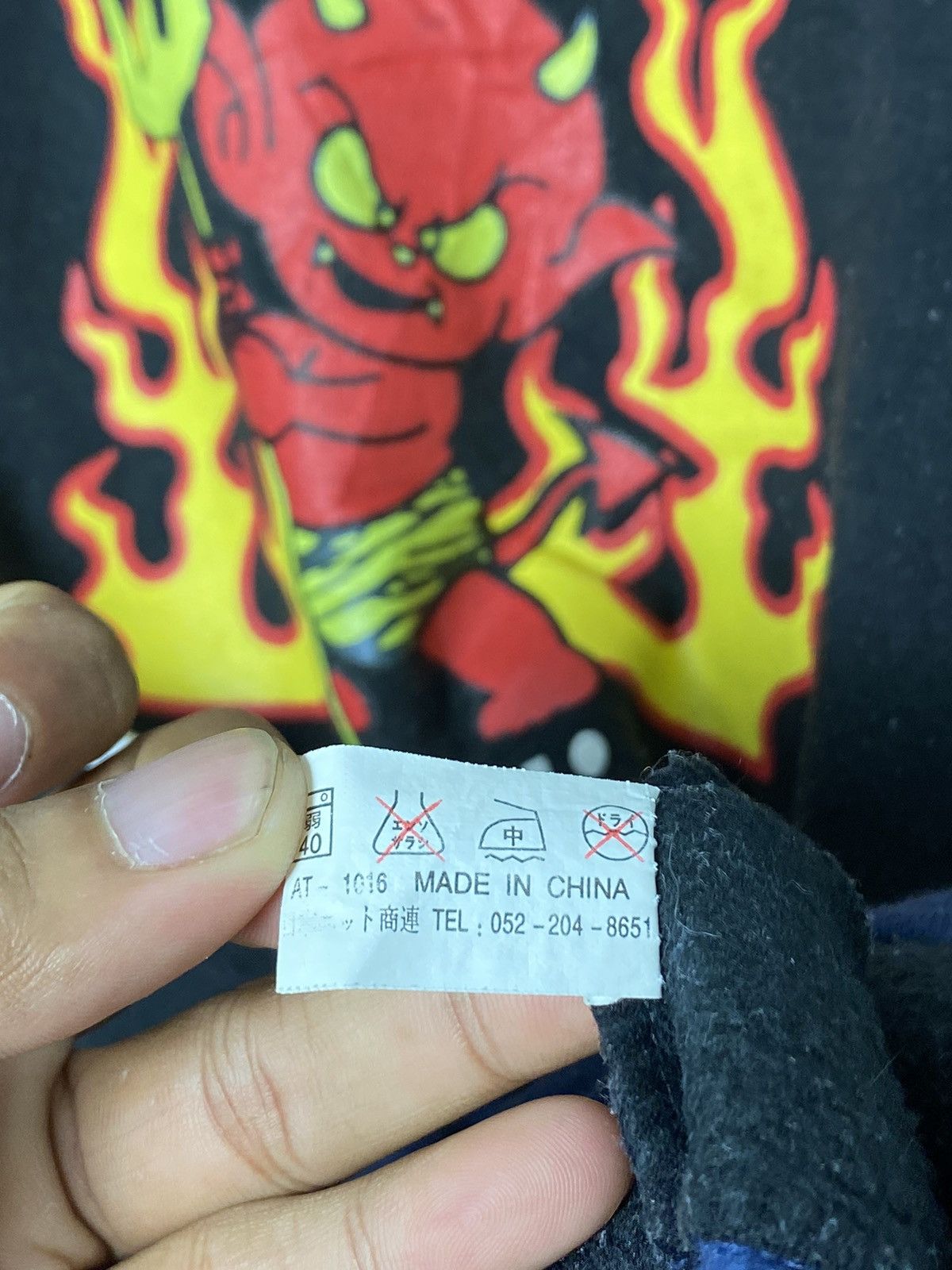 Japanese Brand Vintage Devil Pedigree Crewneck /Anime Hysteric Akira Marvel Size US L / EU 52-54 / 3 - 5 Thumbnail