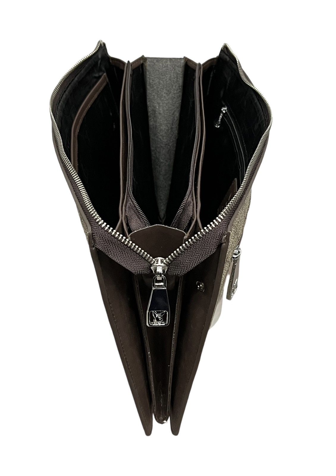 Playboy PLAYBOY x GUCCI Stripes Style Monogram Leather Document Bag Size ONE SIZE - 8 Thumbnail