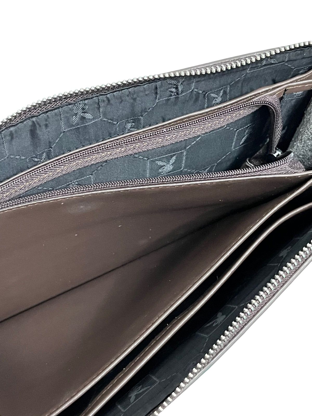 Playboy PLAYBOY x GUCCI Stripes Style Monogram Leather Document Bag Size ONE SIZE - 12 Thumbnail
