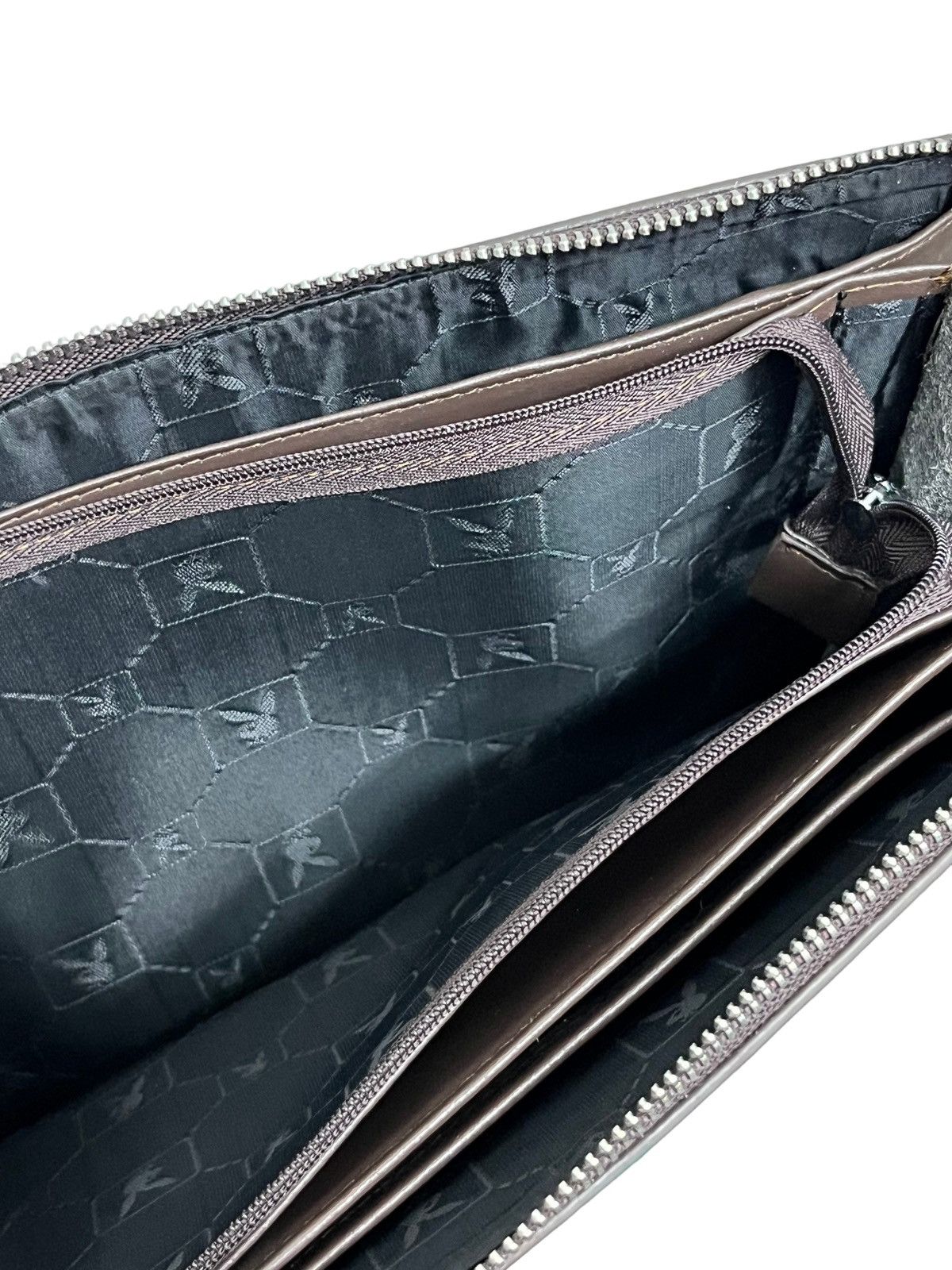 Playboy PLAYBOY x GUCCI Stripes Style Monogram Leather Document Bag Size ONE SIZE - 11 Thumbnail
