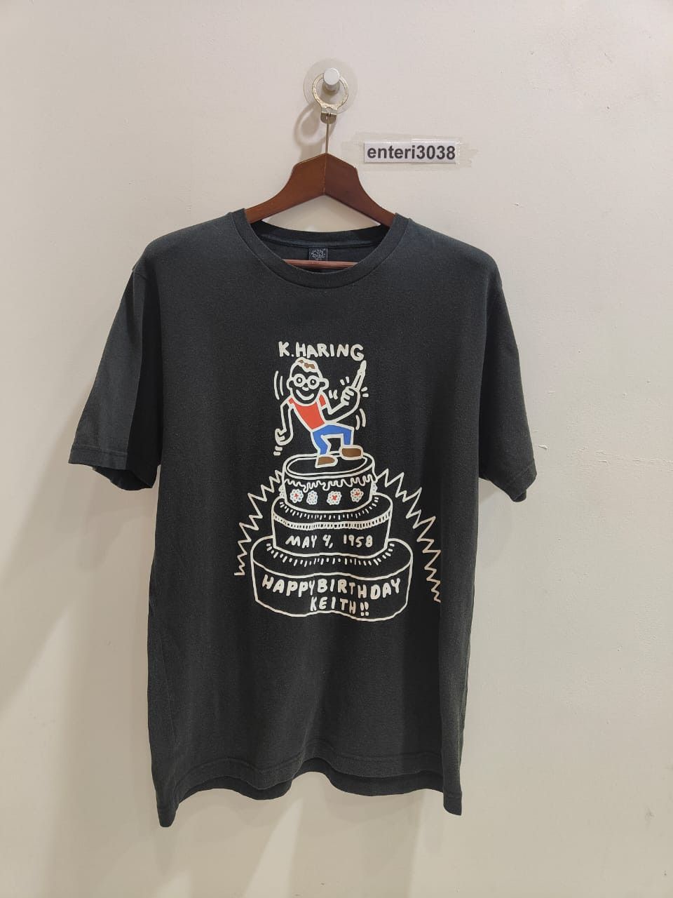 Keith Haring vintage Keith Haring Happy Birthday Keith Big Print Foam Size US XL / EU 56 / 4 - 1 Thumbnail