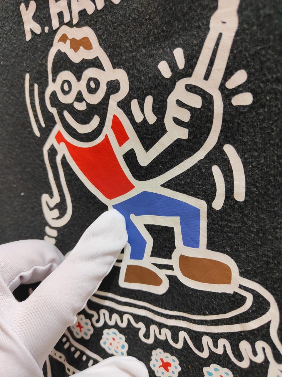 Keith Haring vintage Keith Haring Happy Birthday Keith Big Print Foam Size US XL / EU 56 / 4 - 7 Thumbnail