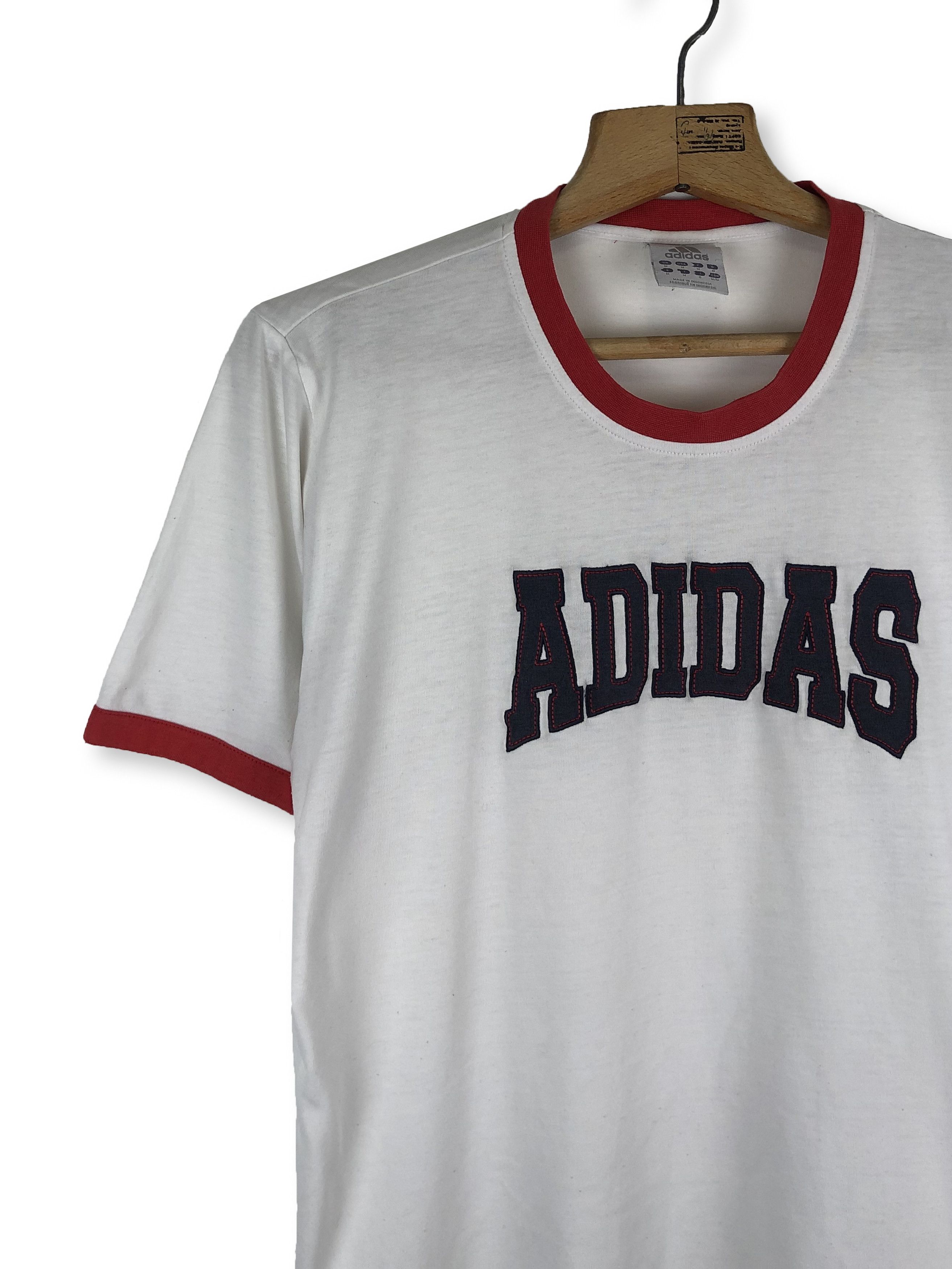 Adidas Vintage ADIDAS White T Shirt Big Logo M62 Size US M / EU 48-50 / 2 - 10 Thumbnail