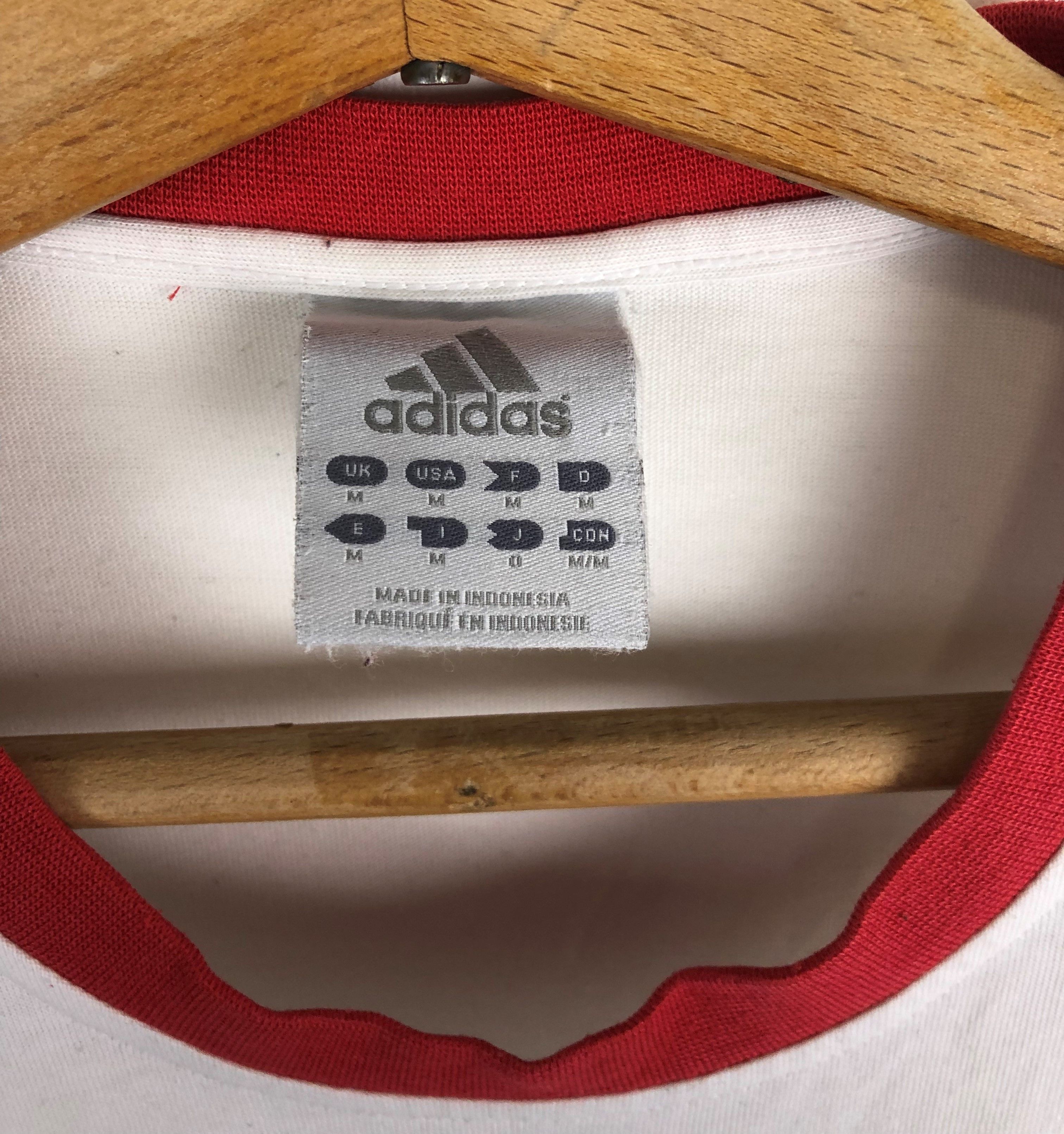 Adidas Vintage ADIDAS White T Shirt Big Logo M62 Size US M / EU 48-50 / 2 - 12 Thumbnail