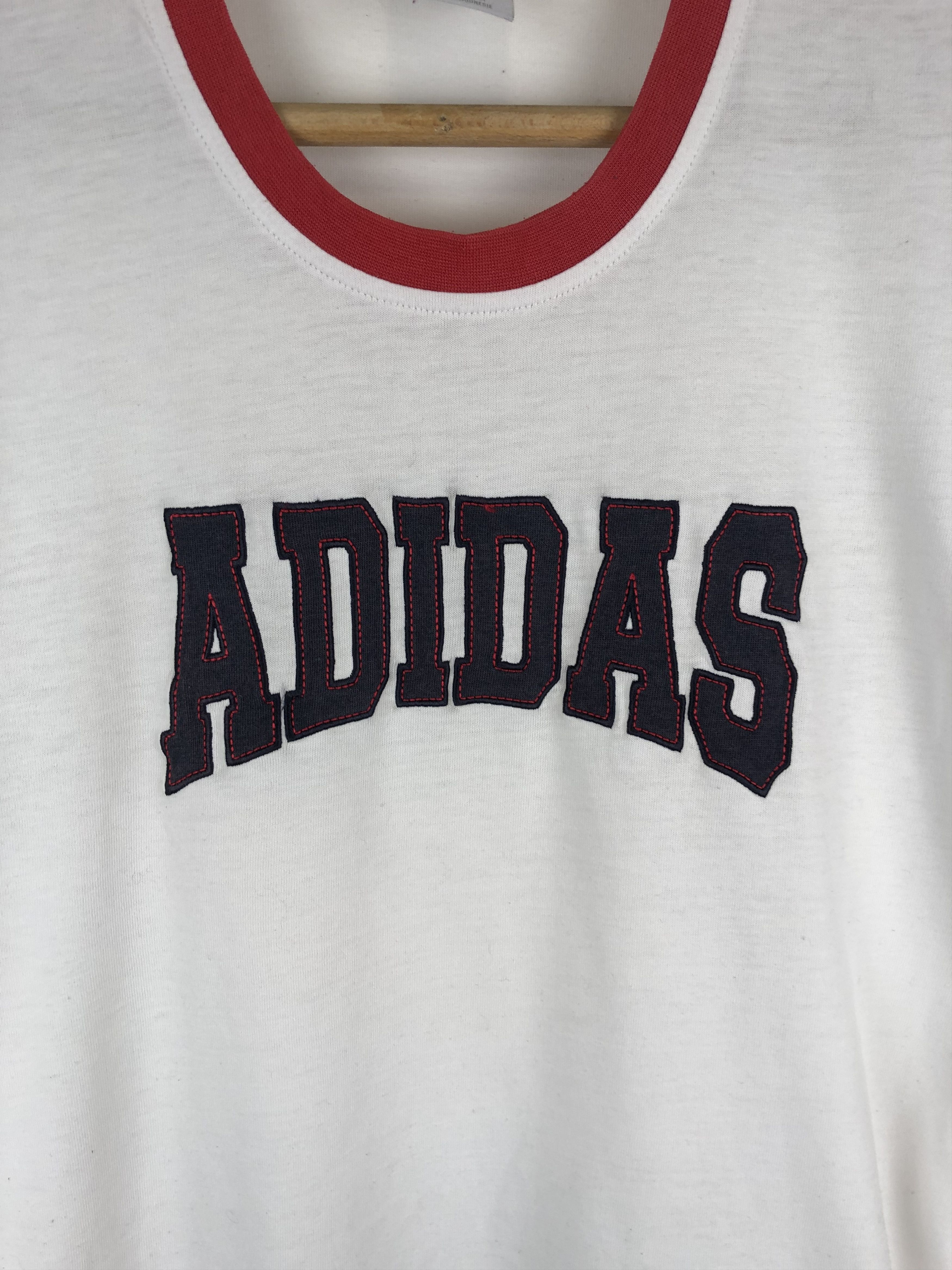 Adidas Vintage ADIDAS White T Shirt Big Logo M62 Size US M / EU 48-50 / 2 - 11 Thumbnail