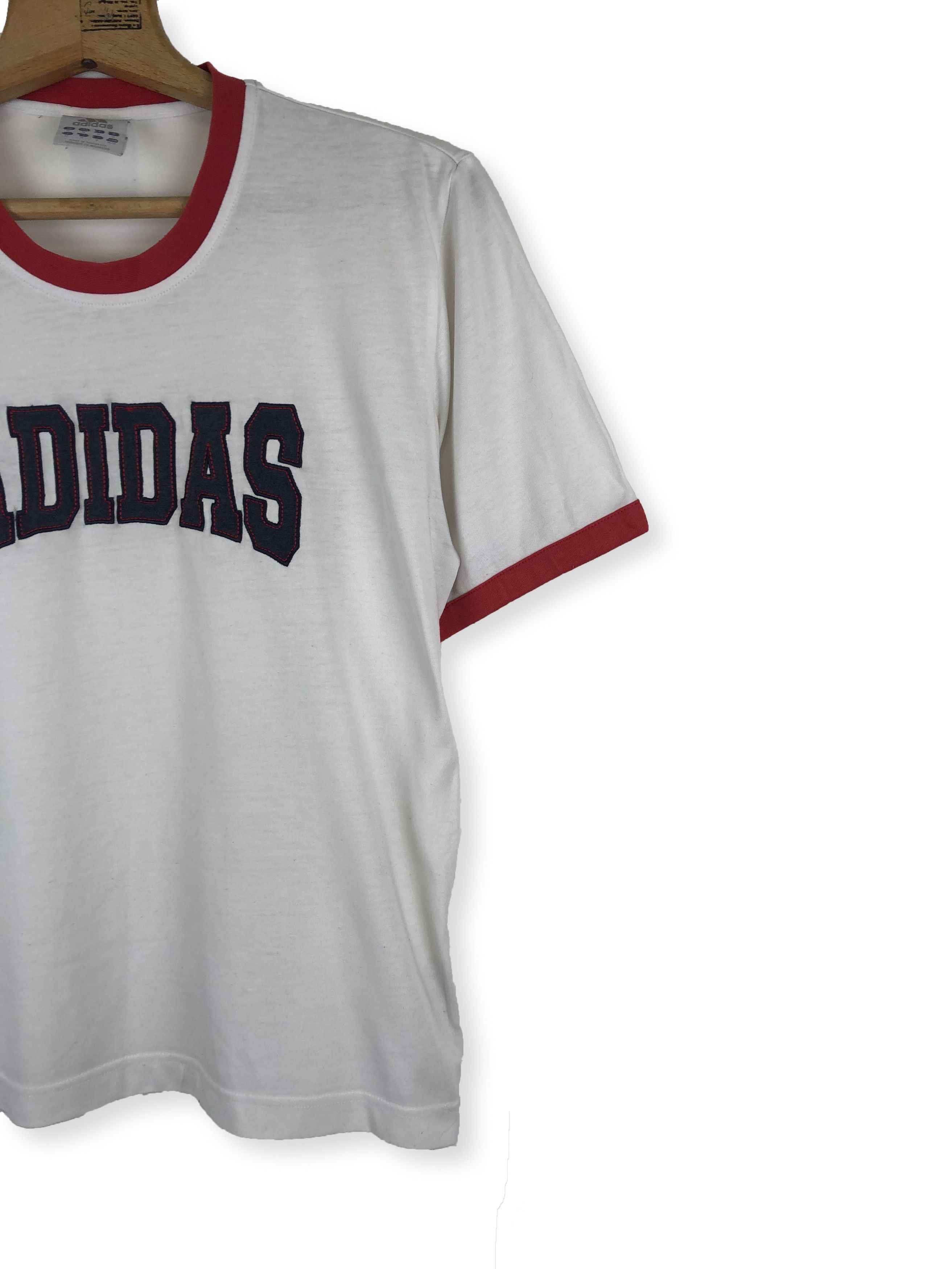 Adidas Vintage ADIDAS White T Shirt Big Logo M62 Size US M / EU 48-50 / 2 - 9 Thumbnail