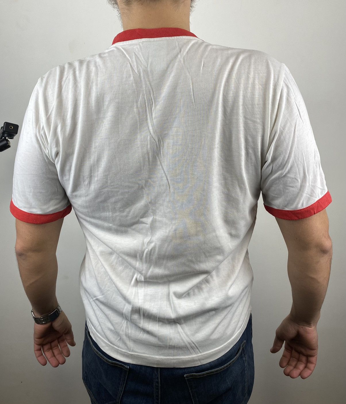 Adidas Vintage ADIDAS White T Shirt Big Logo M62 Size US M / EU 48-50 / 2 - 5 Thumbnail