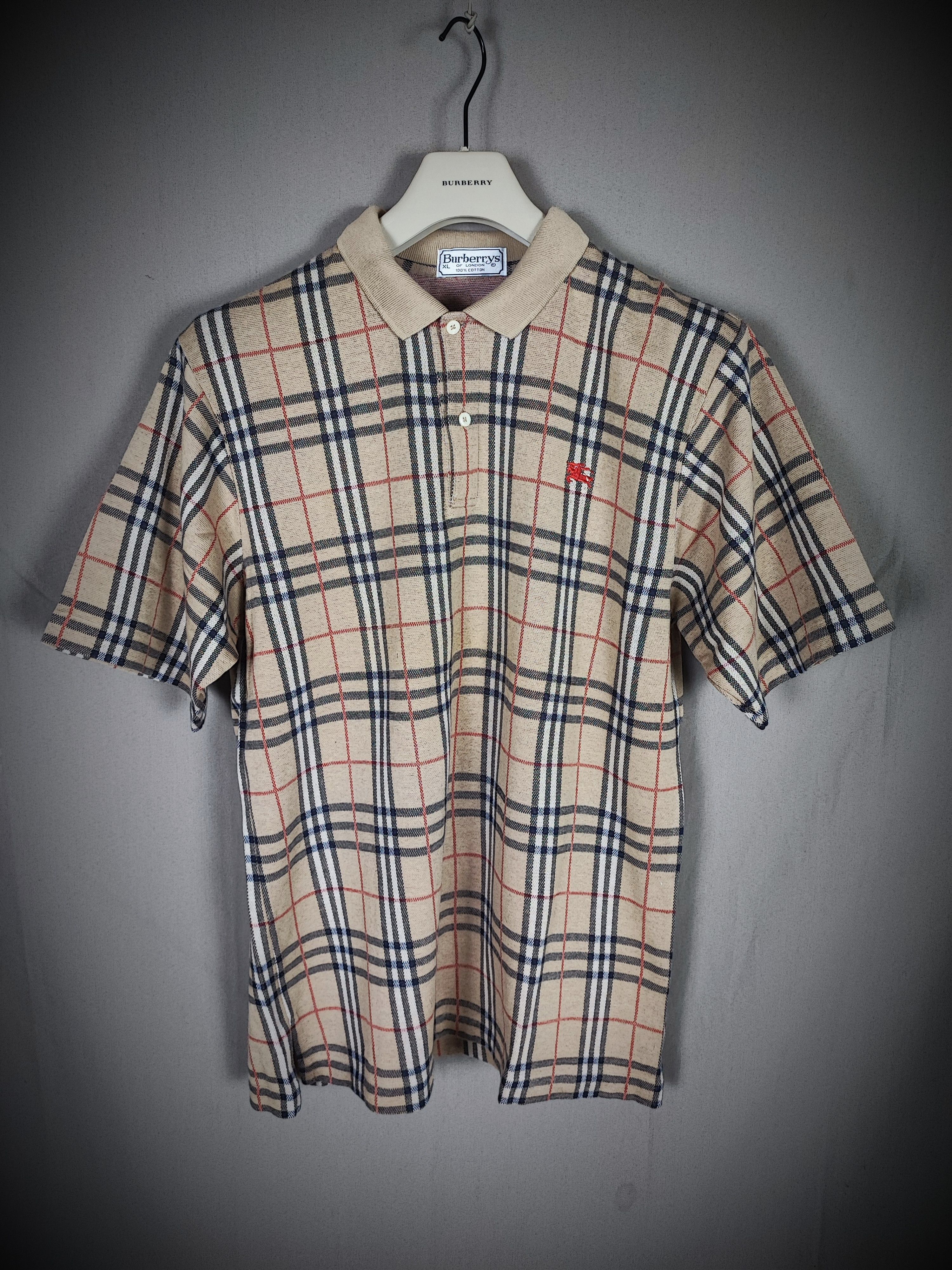 Image of Very Burberry Polo in Tan, Men's (Size XL)