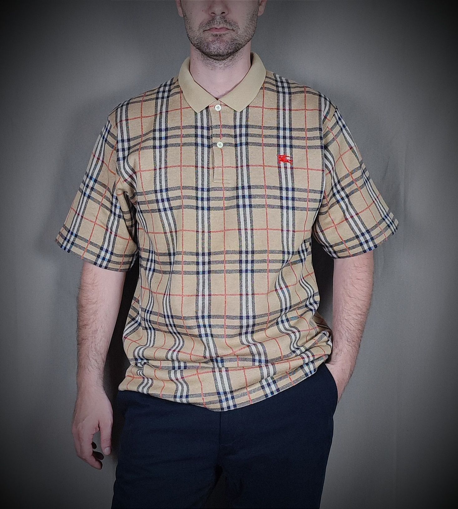 Burberry 🔥Very Rare Burberry Polo🔥 Size US XL / EU 56 / 4 - 2 Thumbnail