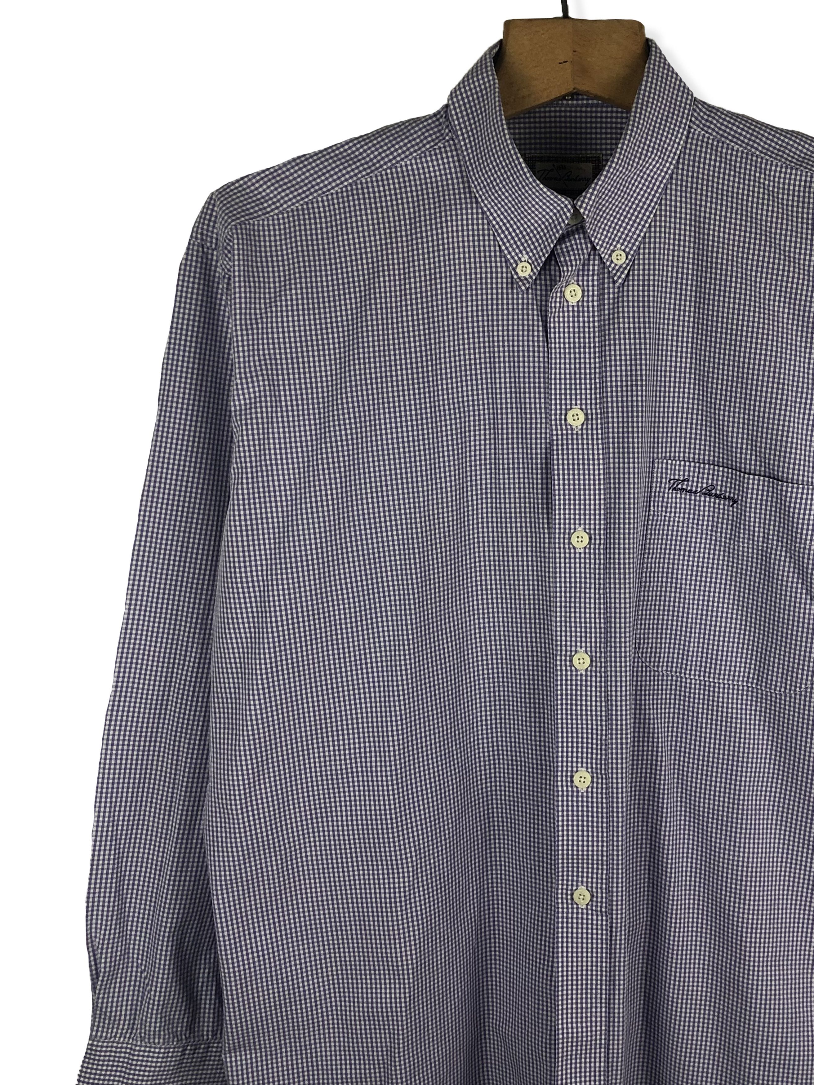 Burberry Vintage THOMAS BURBERRY Purple Button Up Shirt M178 Size US XXL / EU 58 / 5 - 3 Thumbnail