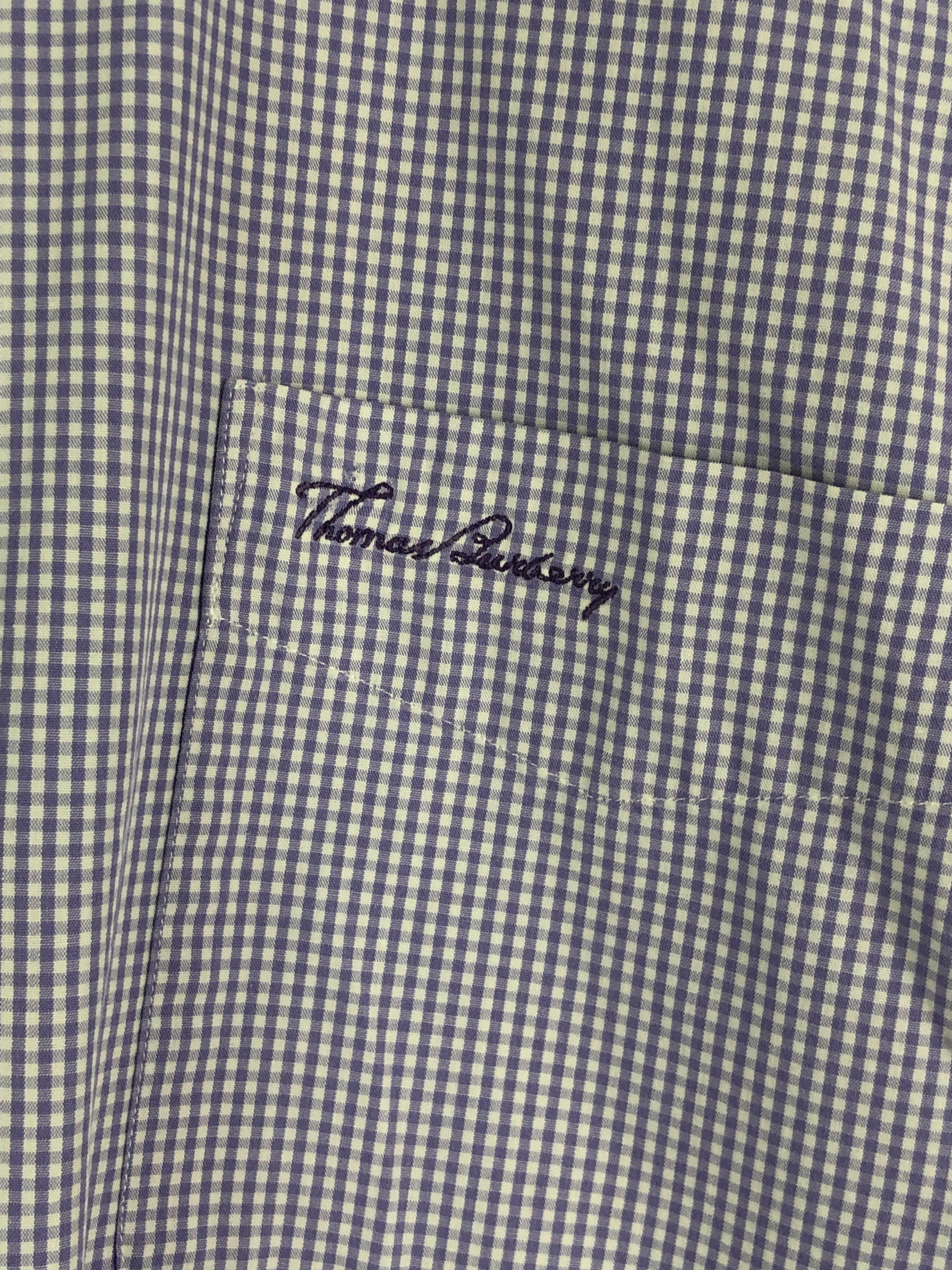Burberry Vintage THOMAS BURBERRY Purple Button Up Shirt M178 Size US XXL / EU 58 / 5 - 5 Thumbnail