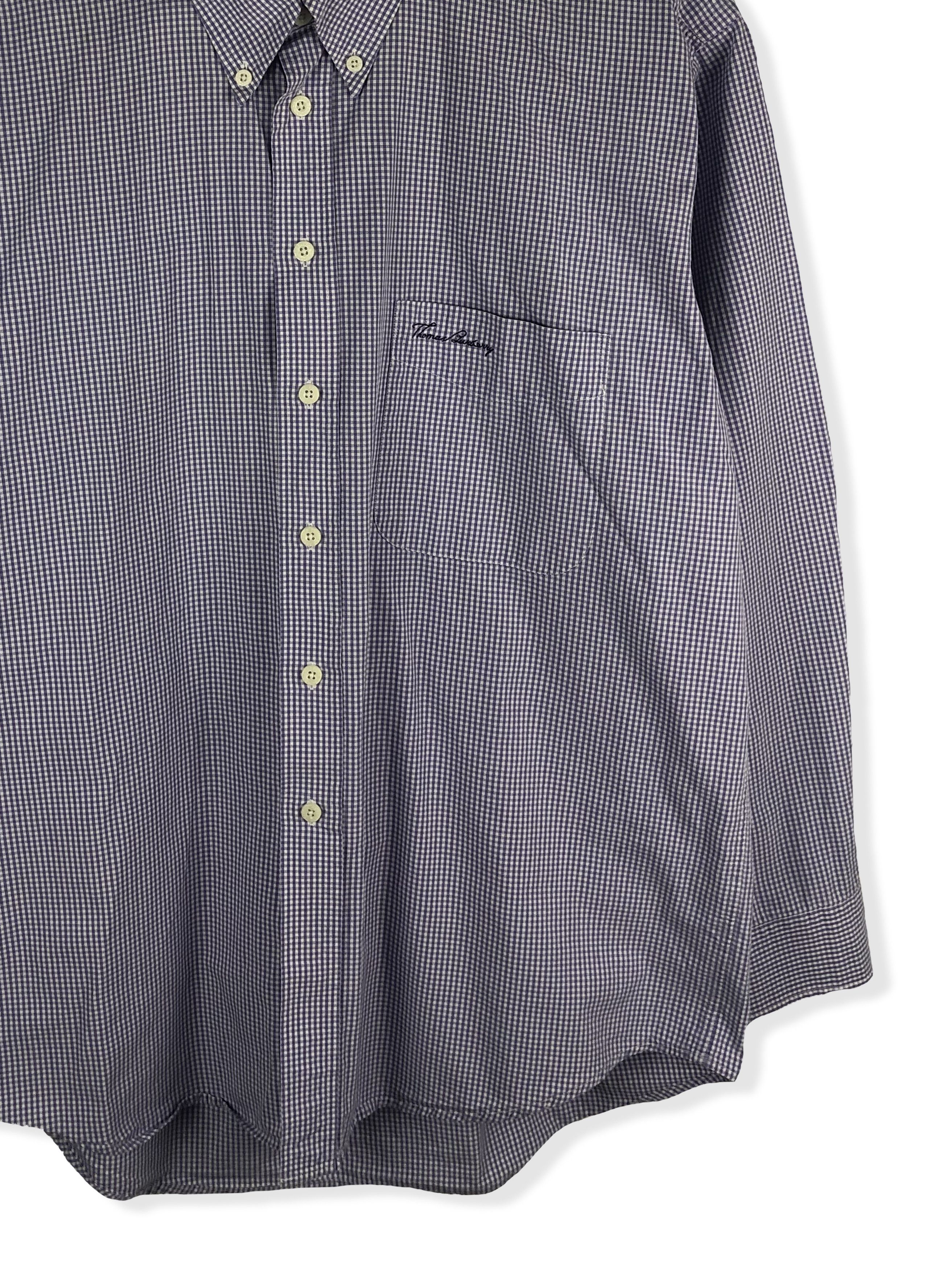 Burberry Vintage THOMAS BURBERRY Purple Button Up Shirt M178 Size US XXL / EU 58 / 5 - 2 Thumbnail