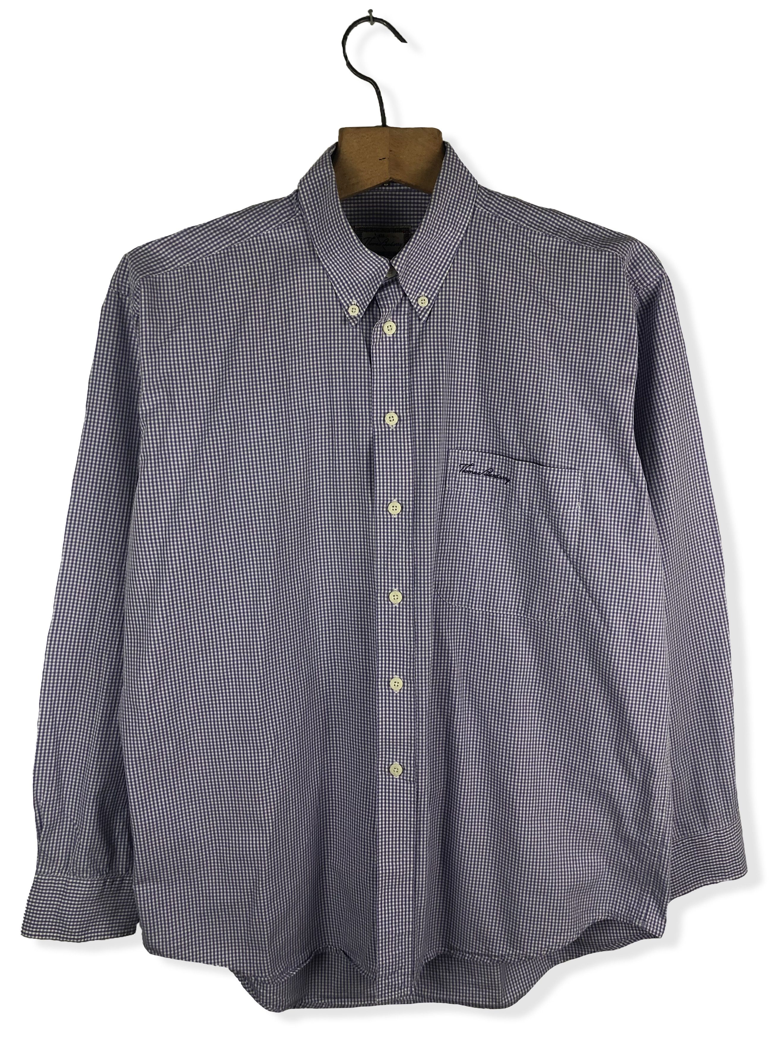 Burberry Vintage THOMAS BURBERRY Purple Button Up Shirt M178 Size US XXL / EU 58 / 5 - 1 Thumbnail