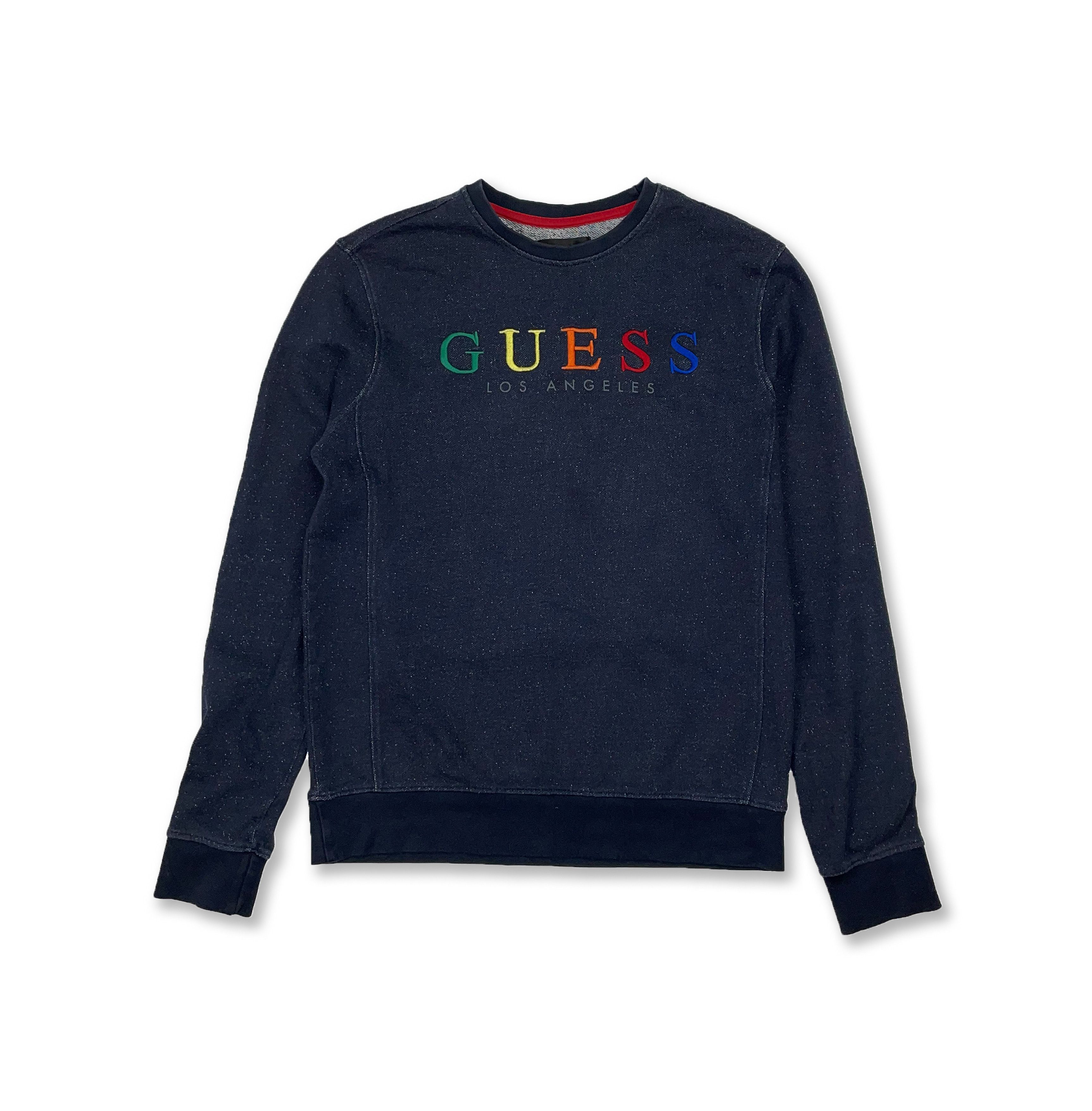 Guess Vintage GUESS Navy Big Logo Sweatshirt M15 Size US M / EU 48-50 / 2 - 1 Thumbnail