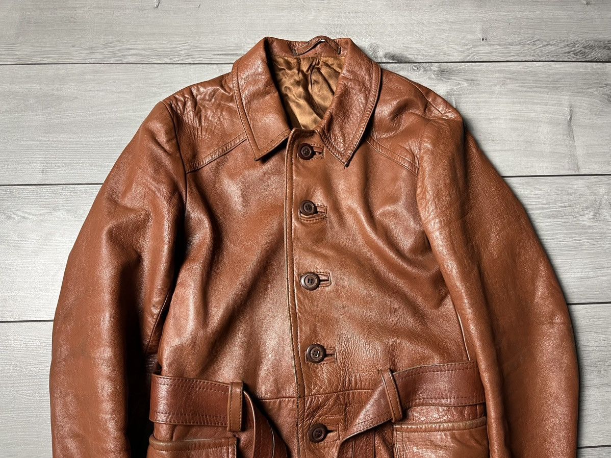 Leather Vintage leather coat jacket size S-M Size US S / EU 44-46 / 1 - 3 Thumbnail