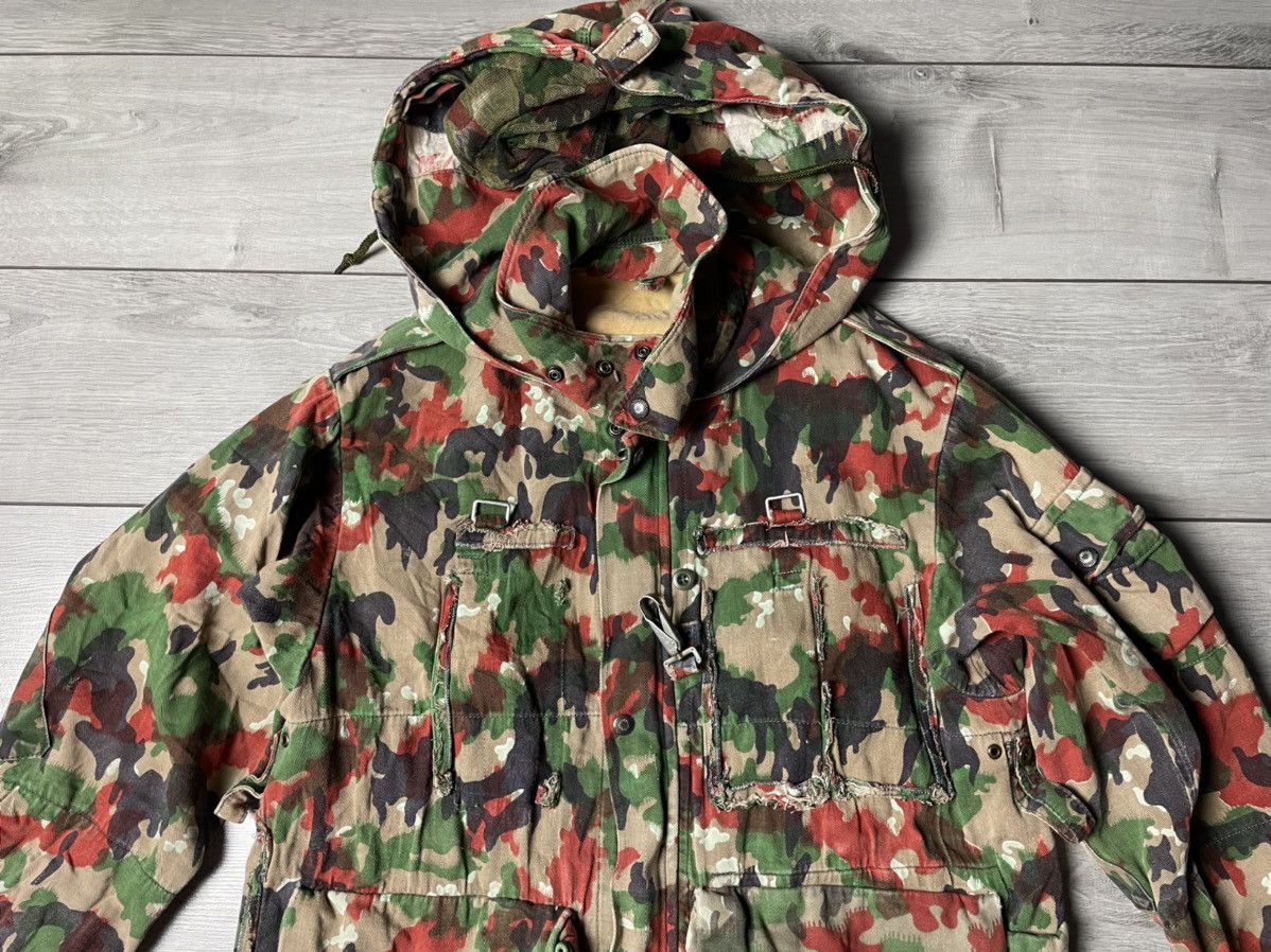 Army Of Me Old Swiss M70 TAZ 83 Alpenflage Camo Coat Jacket Switzerland Size US S / EU 44-46 / 1 - 3 Thumbnail