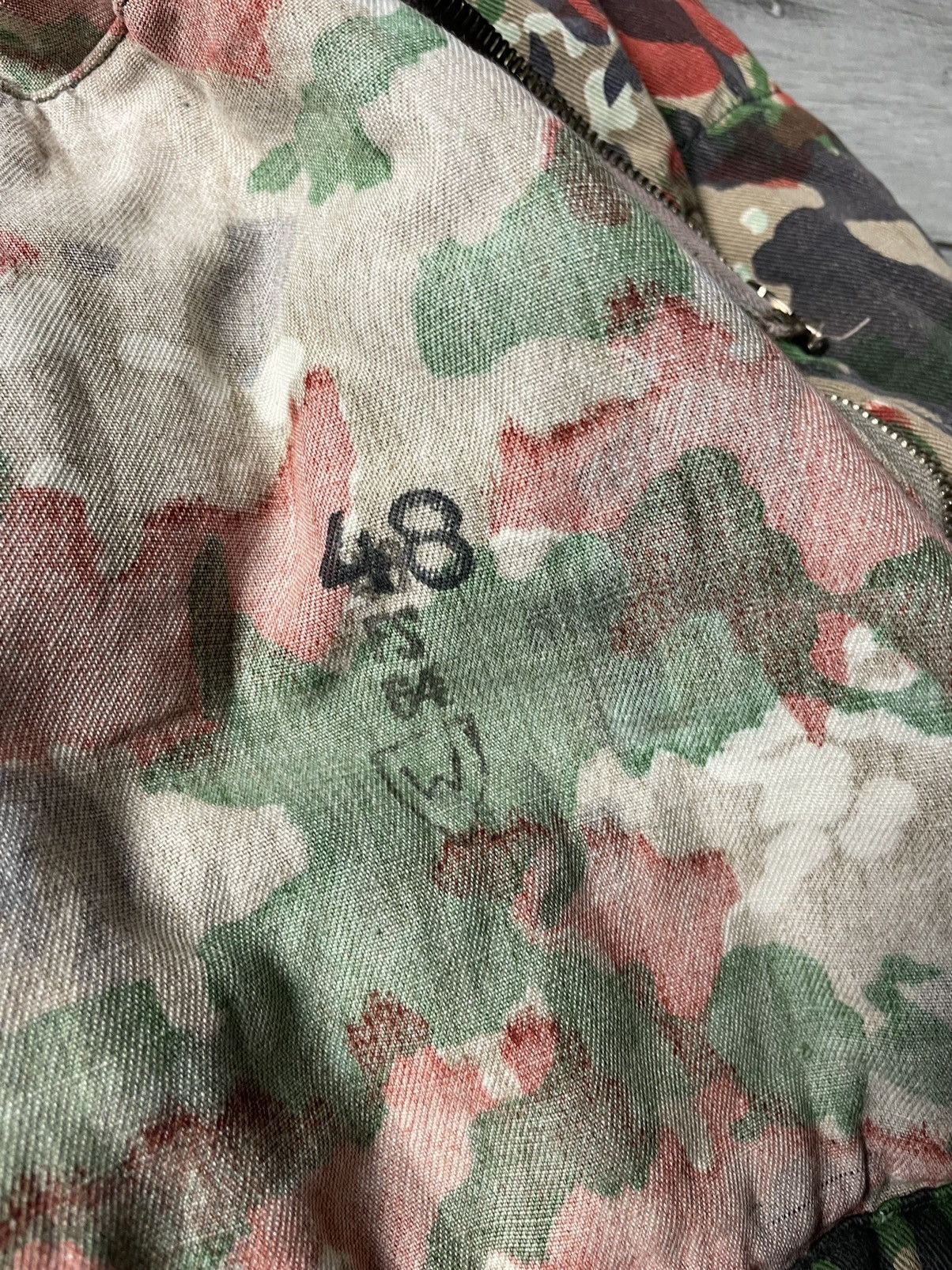 Army Of Me Old Swiss M70 TAZ 83 Alpenflage Camo Coat Jacket Switzerland Size US S / EU 44-46 / 1 - 7 Thumbnail