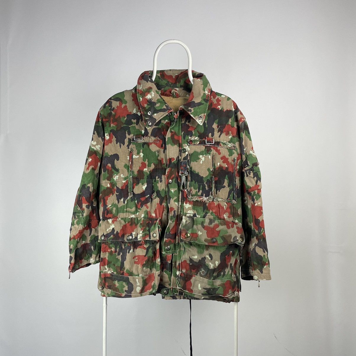 Army Of Me Old Swiss M70 TAZ 83 Alpenflage Camo Coat Jacket Switzerland Size US S / EU 44-46 / 1 - 1 Thumbnail