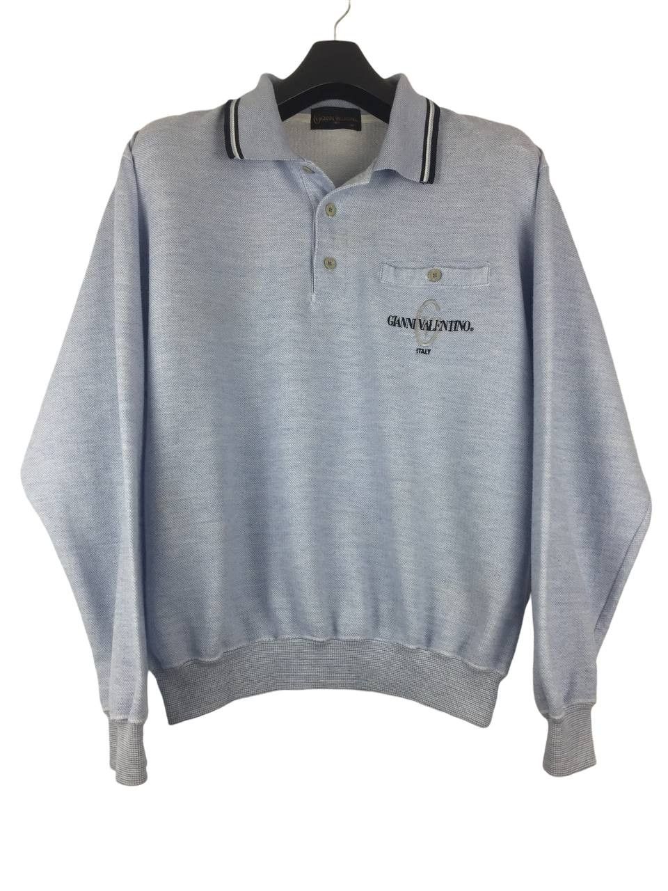 Gianni Valentino Vintage Gianni Valentino Collared Sweatshirt Size US M / EU 48-50 / 2 - 1 Thumbnail