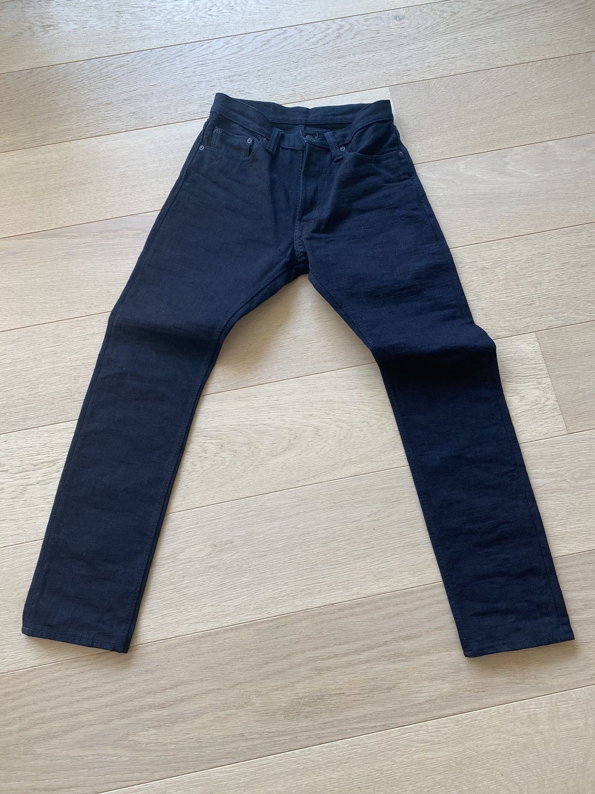 Pure Blue Japan XX-18oz-019 - Indigo/Black - Relaxed Tapered