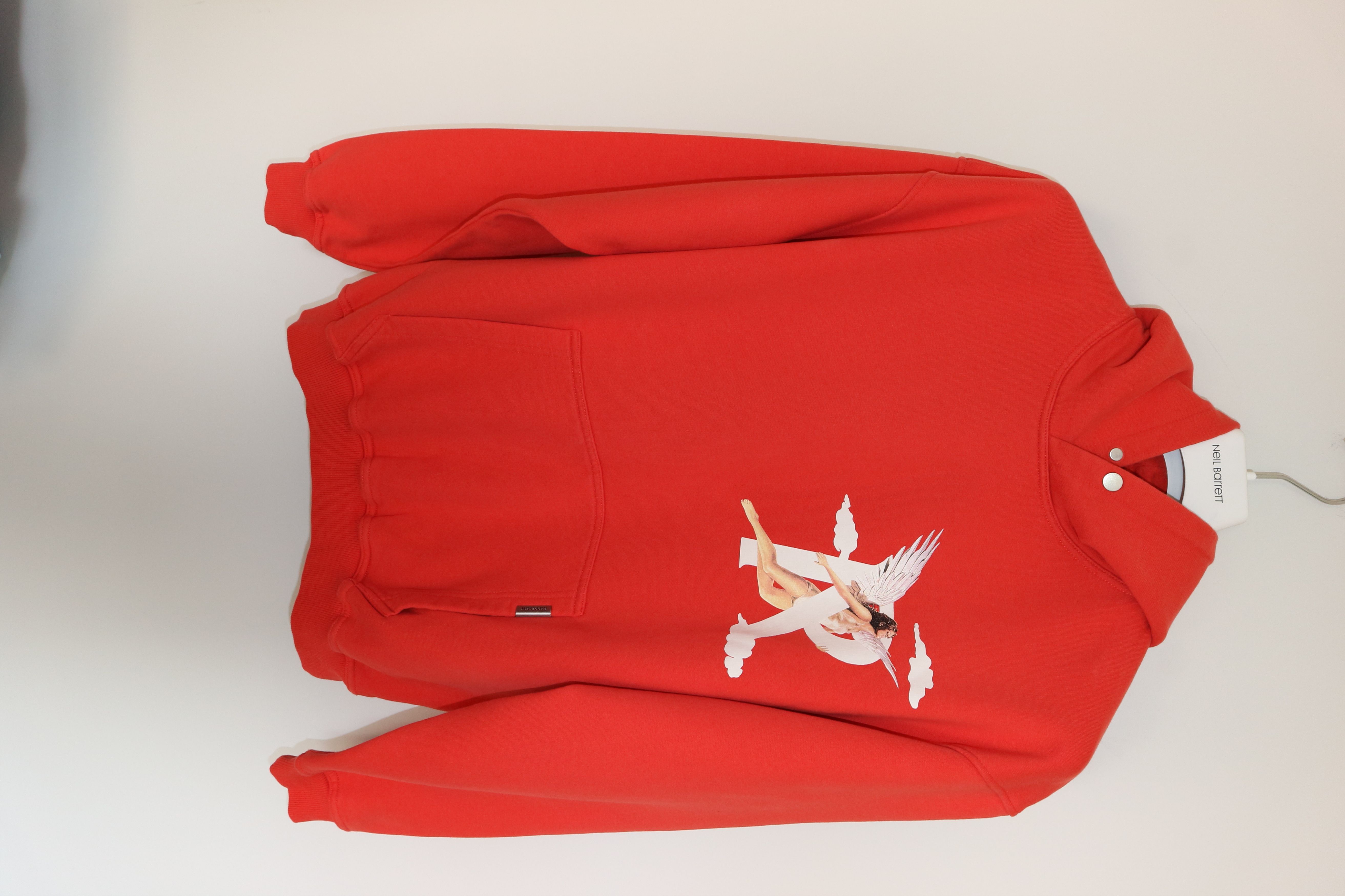 image of Represent Clo Storms In Heaven Print Hoodie in Red, Men's (Size Small)