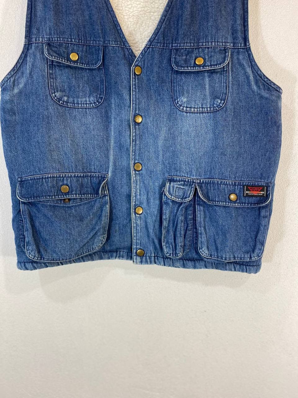 Winter Gear Denim Vest Fleece lining