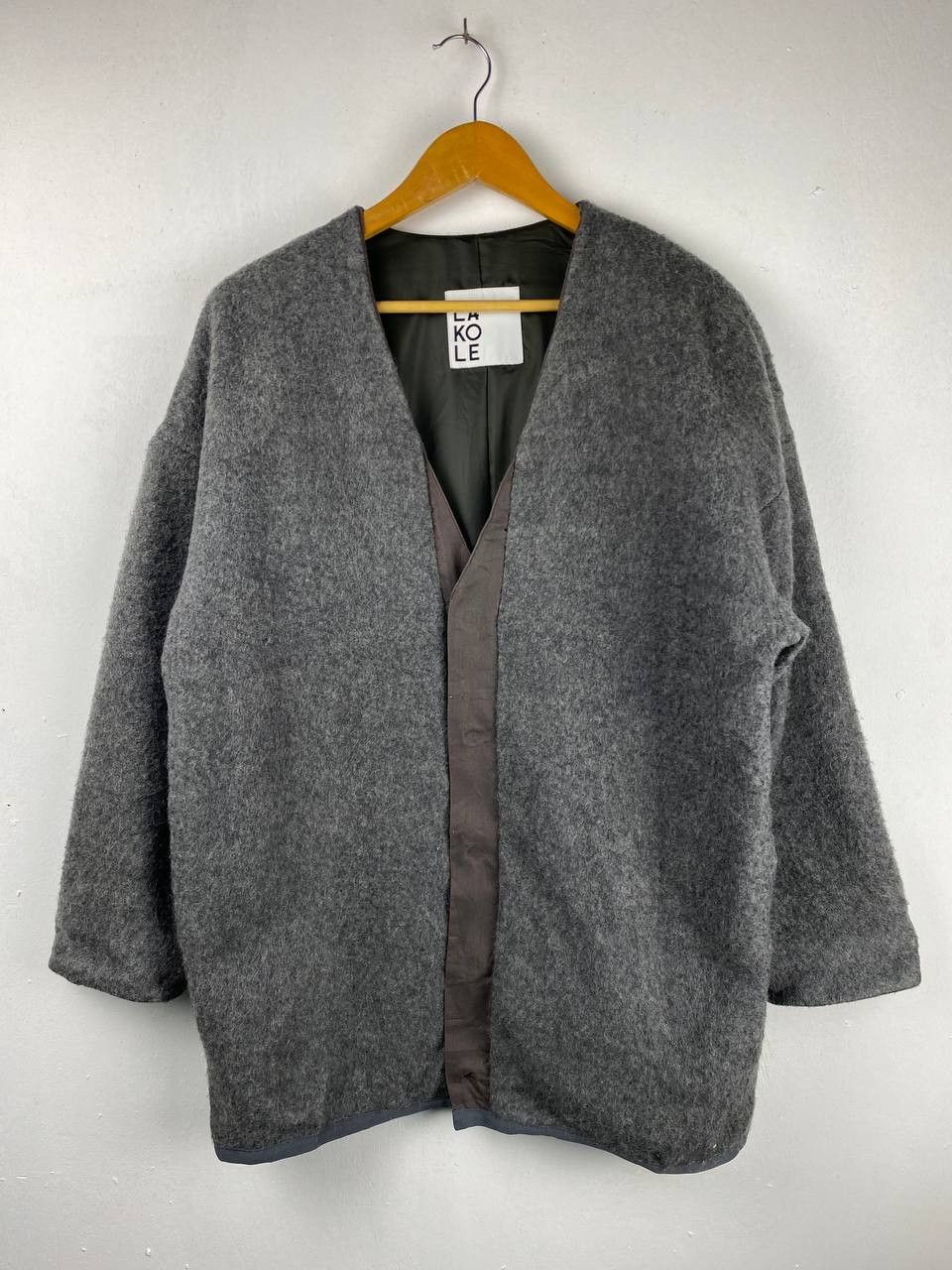 image of Avant Garde x Cashmere Wool Lakole s Wool Jacket Nice Design in Grey, Men's (Size XL)