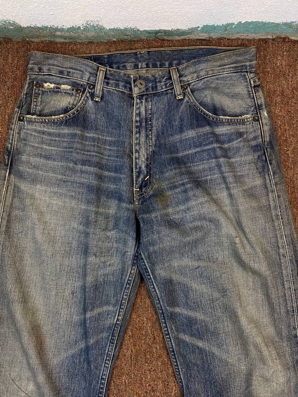 Levi's vintage levis 503 nice faded and distressed design Size US 34 / EU 50 - 10 Thumbnail