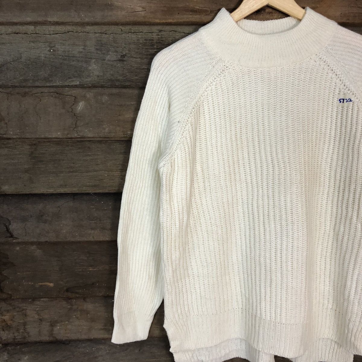 Homespun Knitwear × Japanese Brand Earth Music & Ecology Off White Knitwear #5722 Size US L / EU 52-54 / 3 - 7 Thumbnail
