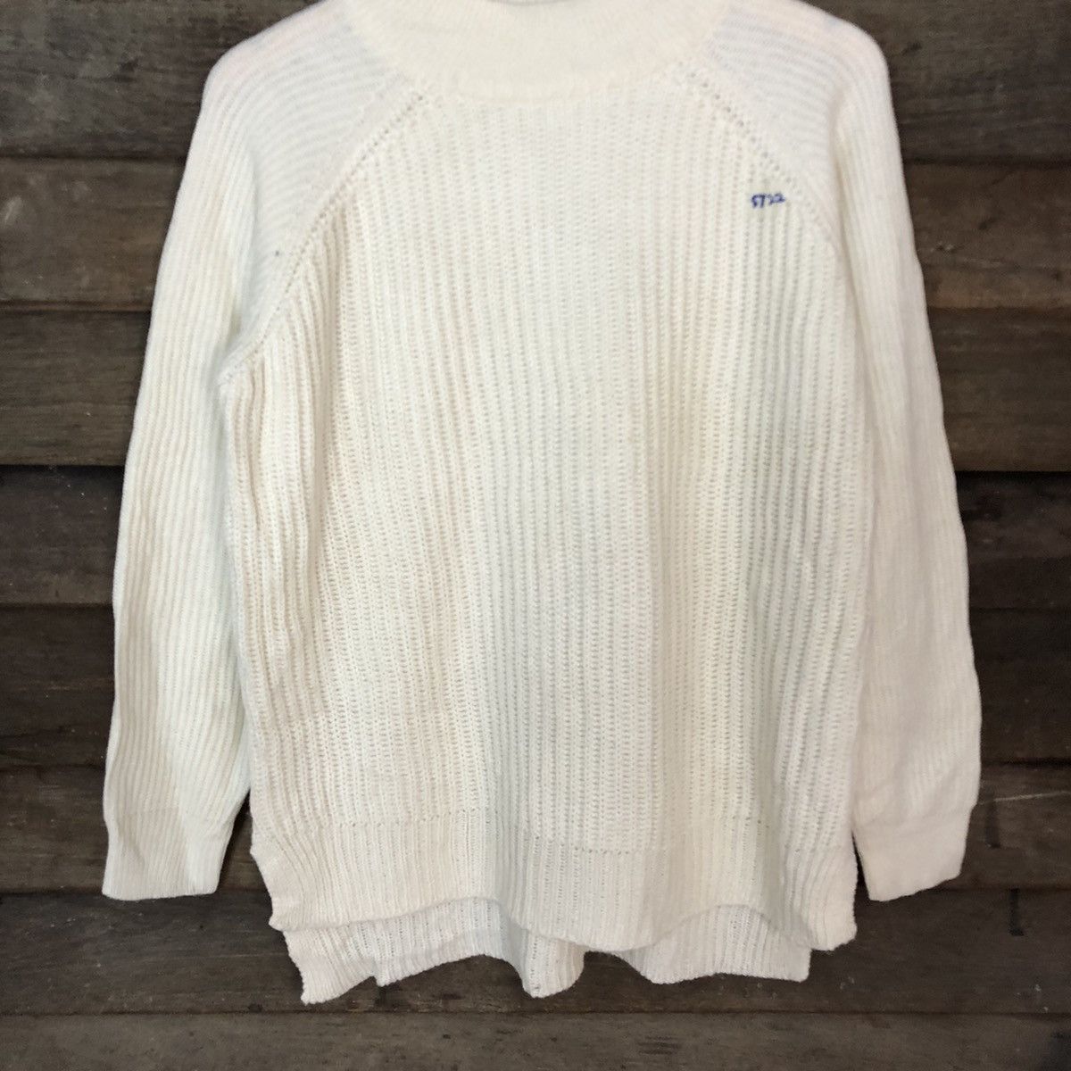 Homespun Knitwear × Japanese Brand Earth Music & Ecology Off White Knitwear #5722 Size US L / EU 52-54 / 3 - 8 Thumbnail