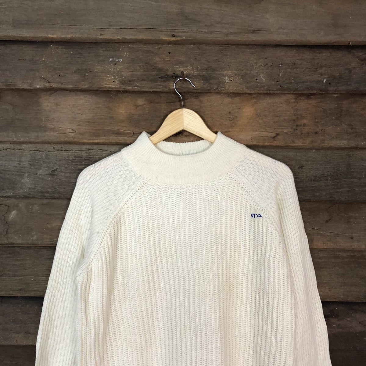 Homespun Knitwear × Japanese Brand Earth Music & Ecology Off White Knitwear #5722 Size US L / EU 52-54 / 3 - 9 Thumbnail