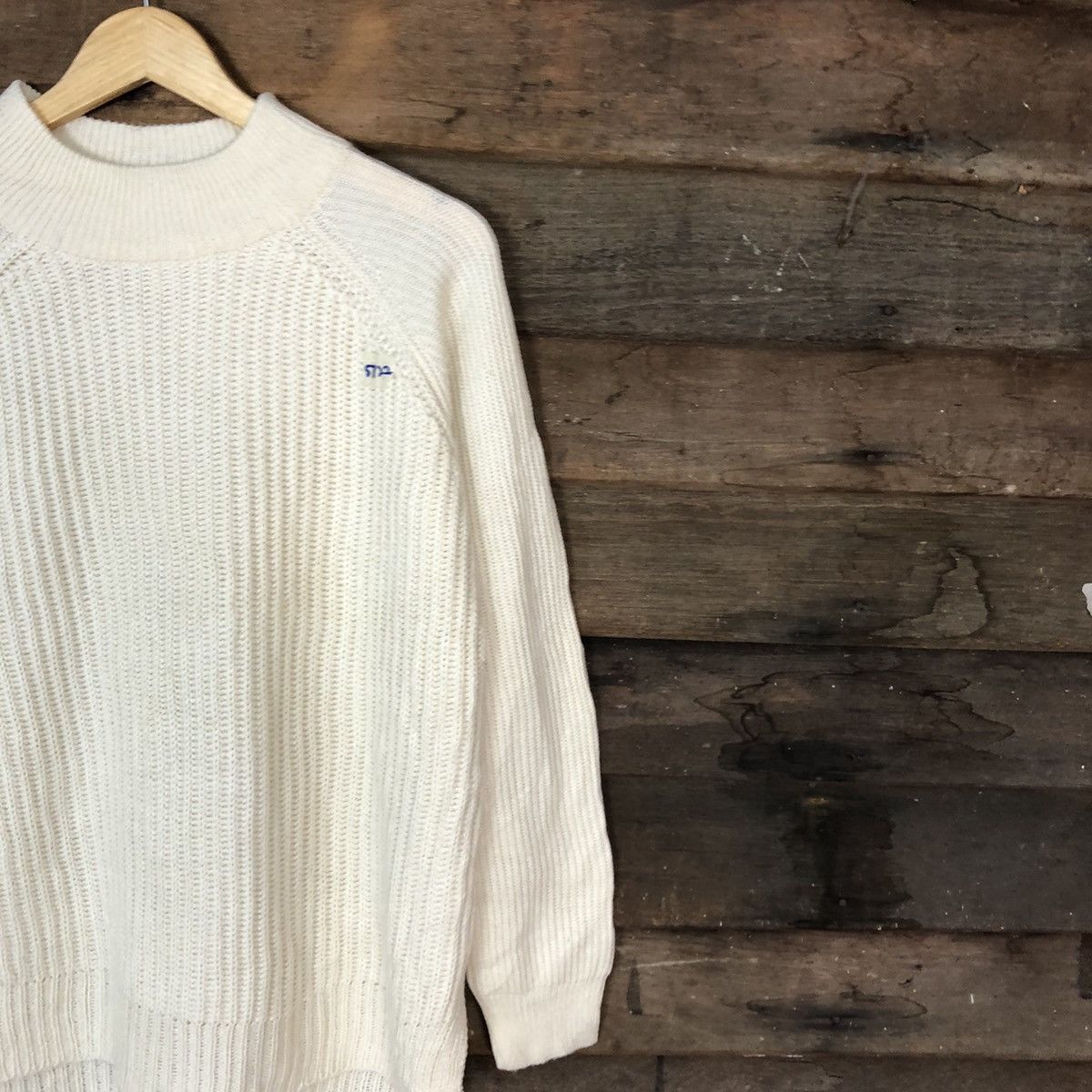 Homespun Knitwear × Japanese Brand Earth Music & Ecology Off White Knitwear #5722 Size US L / EU 52-54 / 3 - 5 Thumbnail