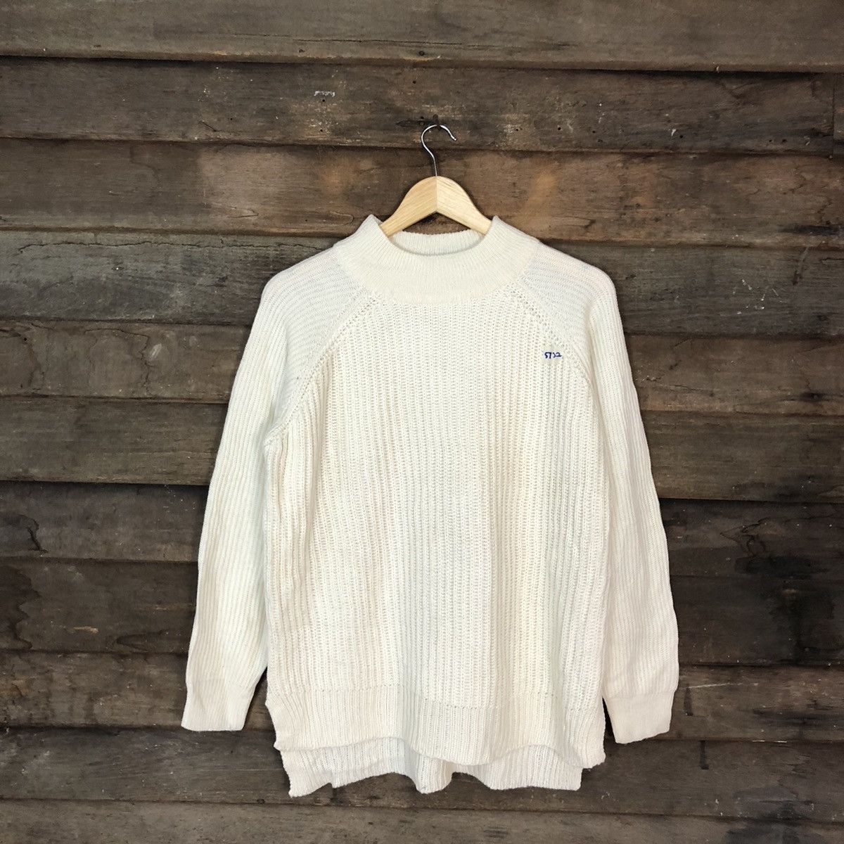 Homespun Knitwear × Japanese Brand Earth Music & Ecology Off White Knitwear #5722 Size US L / EU 52-54 / 3 - 1 Thumbnail