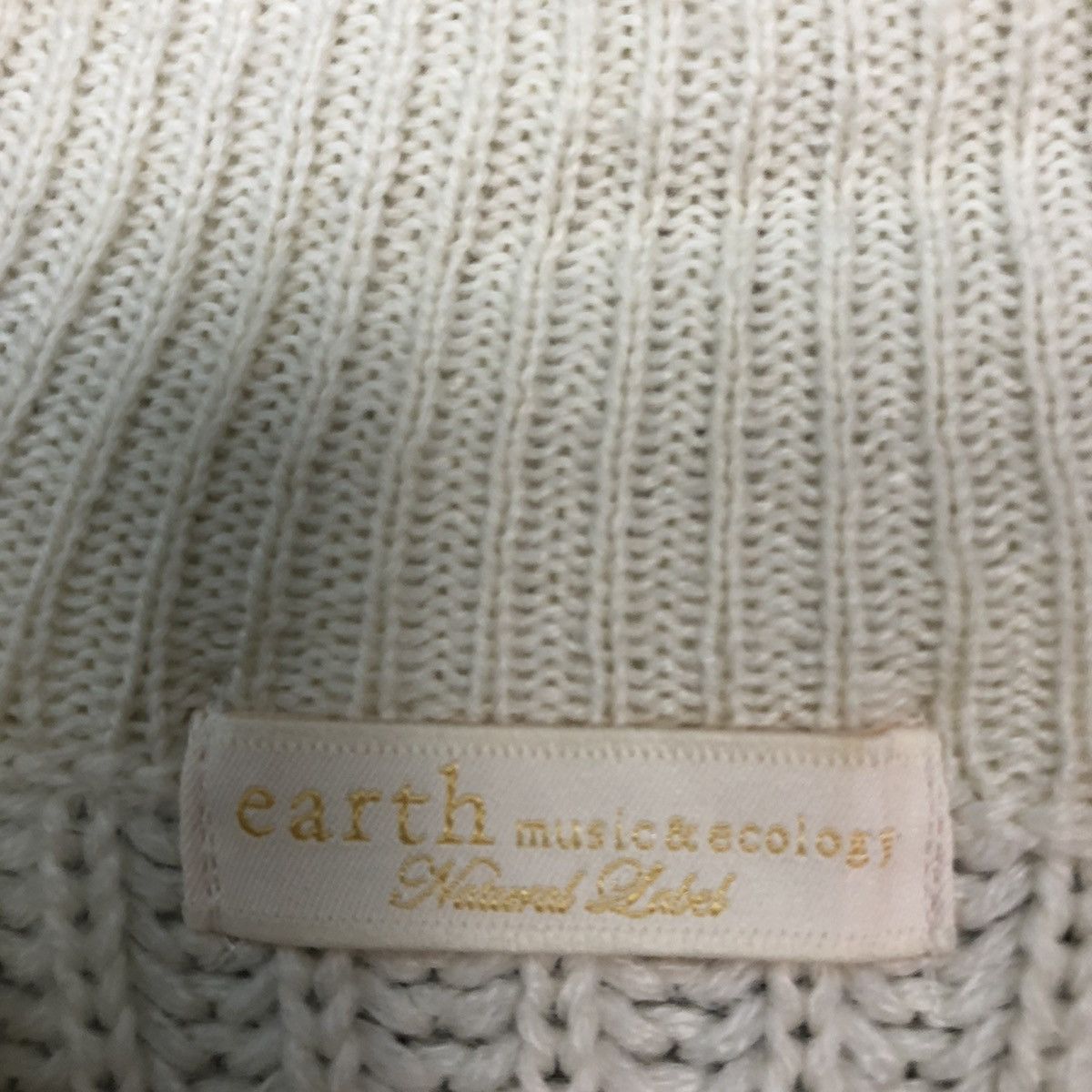 Homespun Knitwear × Japanese Brand Earth Music & Ecology Off White Knitwear #5722 Size US L / EU 52-54 / 3 - 11 Thumbnail