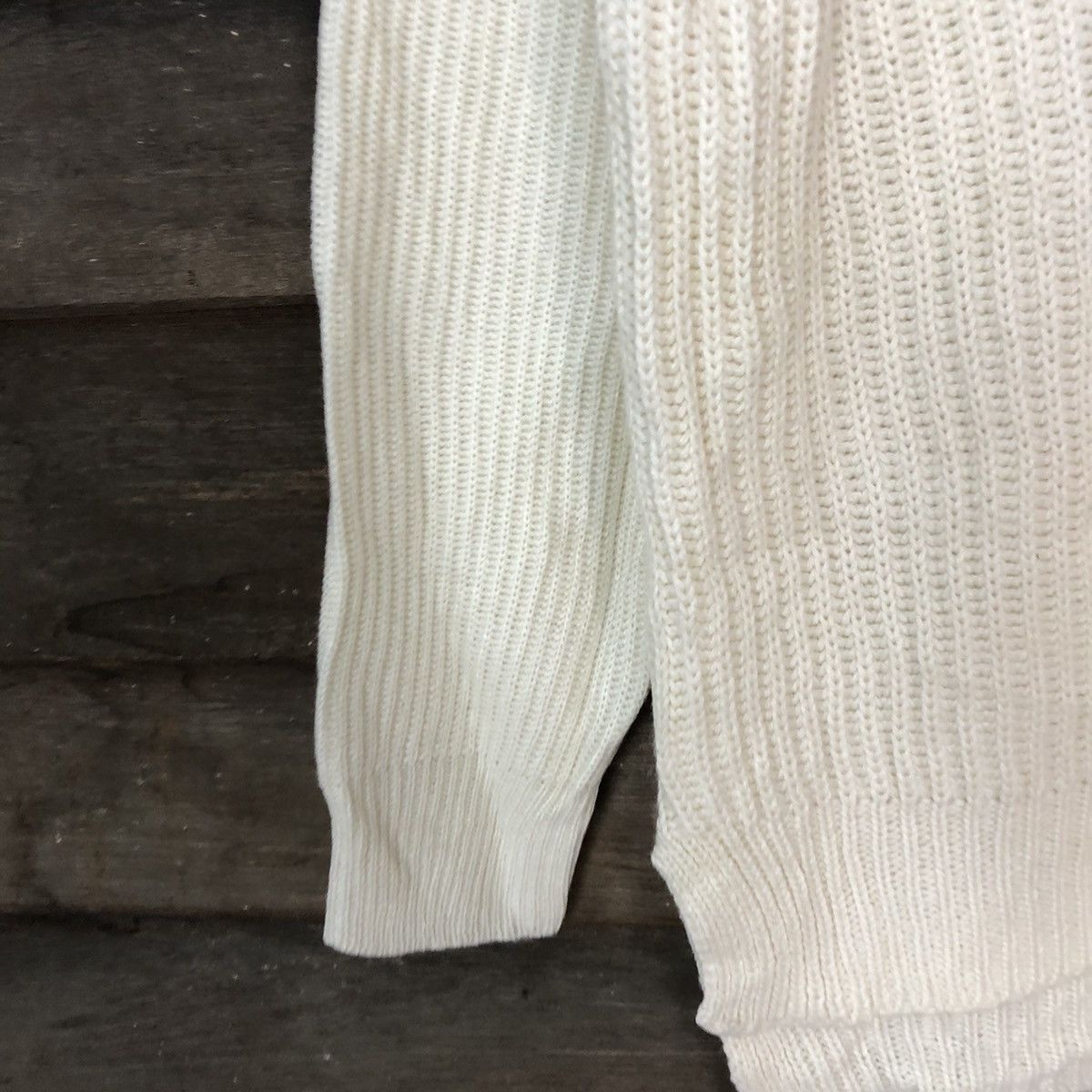 Homespun Knitwear × Japanese Brand Earth Music & Ecology Off White Knitwear #5722 Size US L / EU 52-54 / 3 - 6 Thumbnail