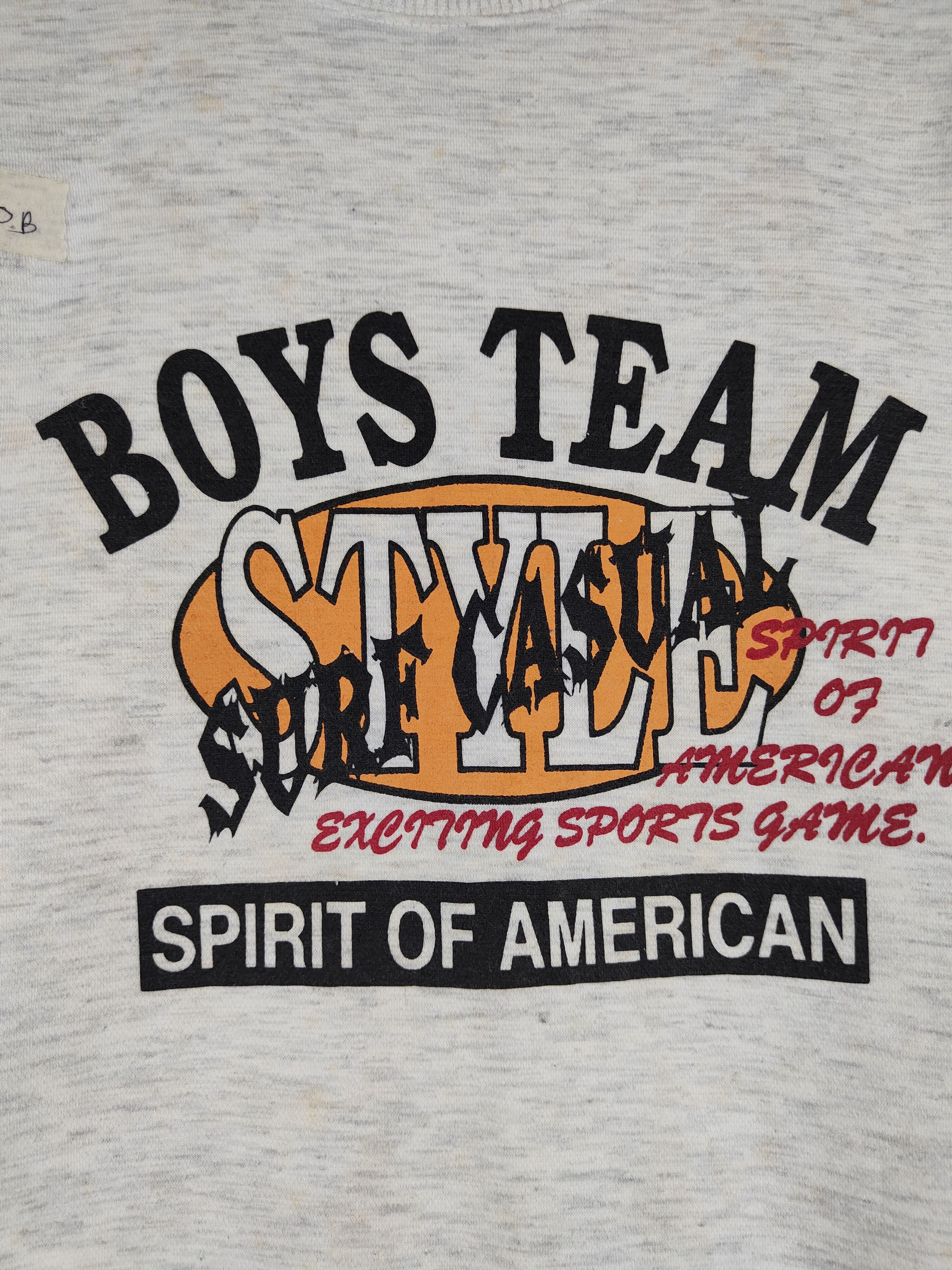 Japanese Brand × Vintage Hop Guy White/Gray Spirit of American Sweatshirt #260B Size US M / EU 48-50 / 2 - 3 Thumbnail