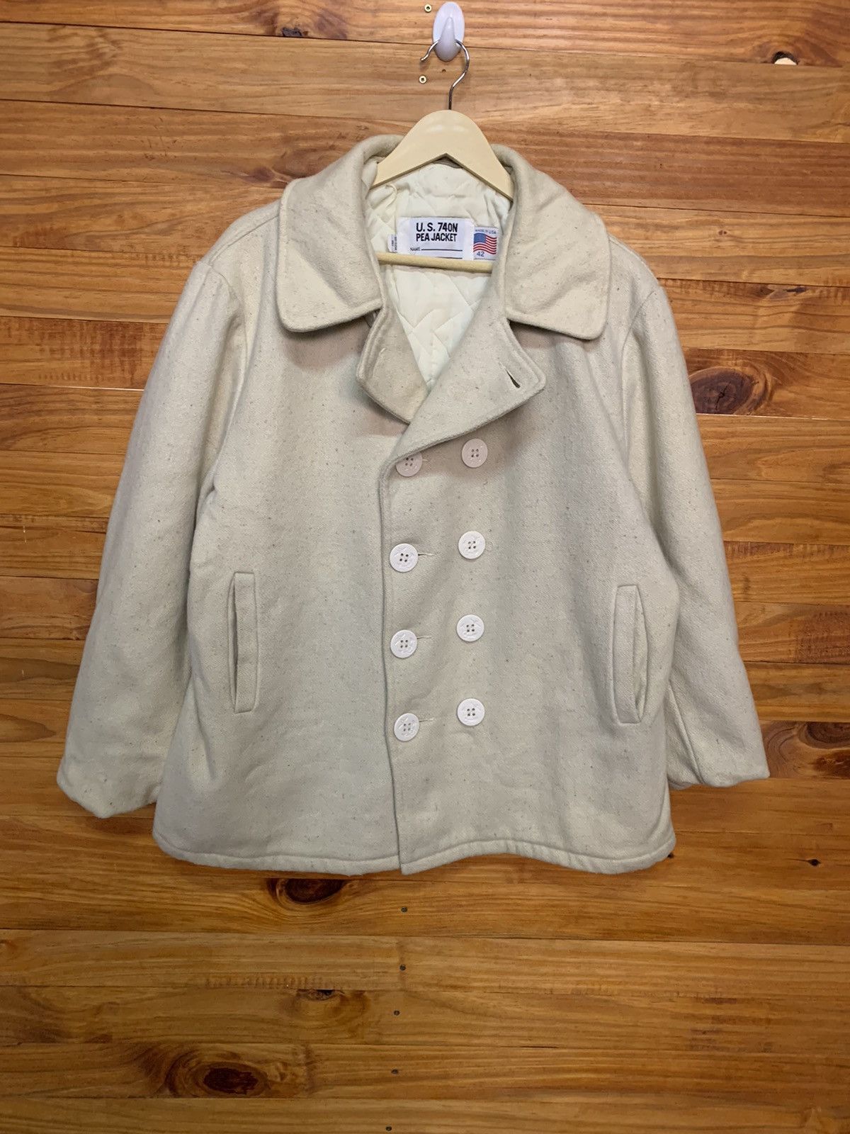 image of Vintage Schott Peacoat Usn 740N, Men's (Size Medium)