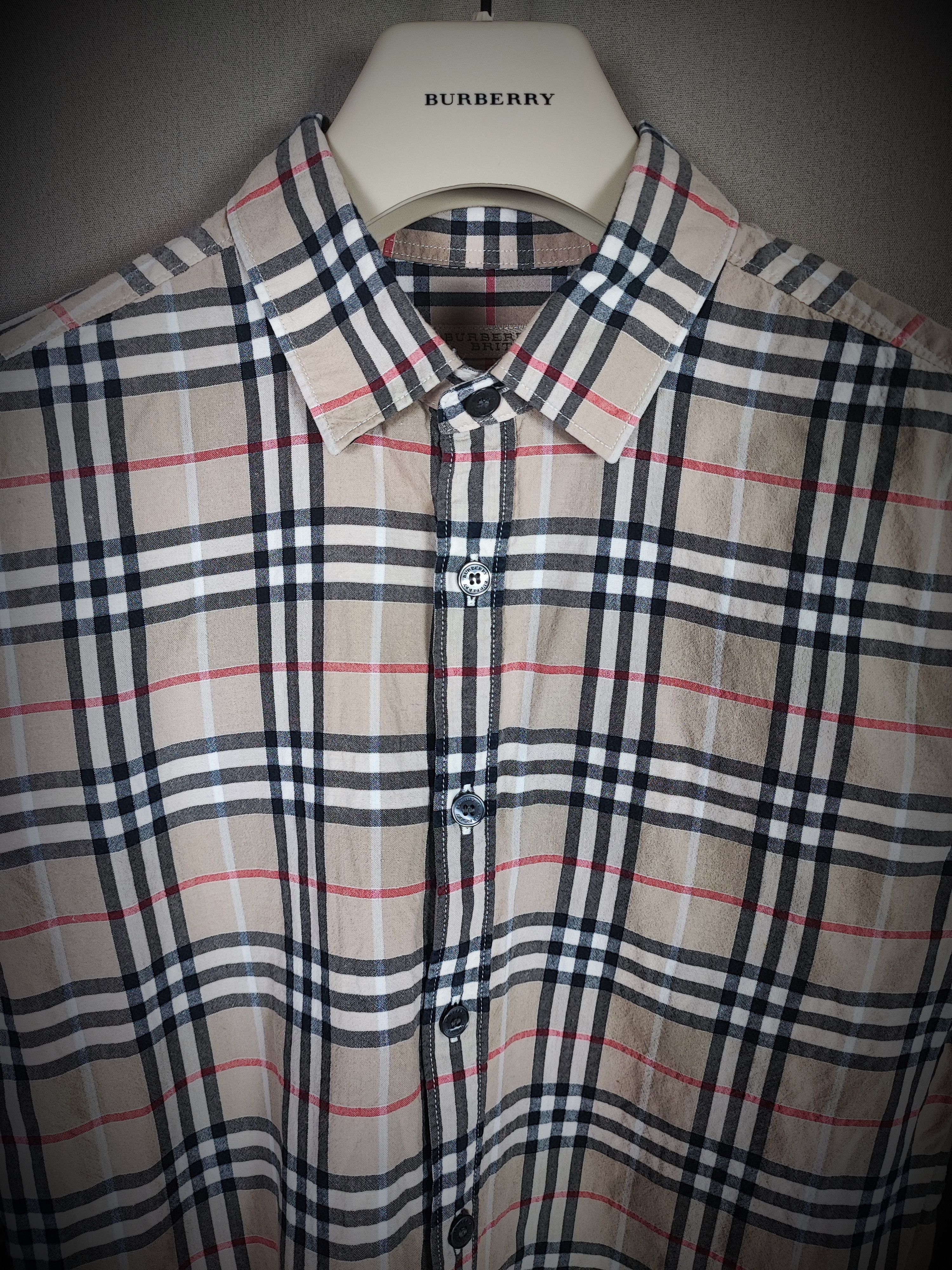 image of Burberry Shirt The Classic in Tan, Men's (Size Small)