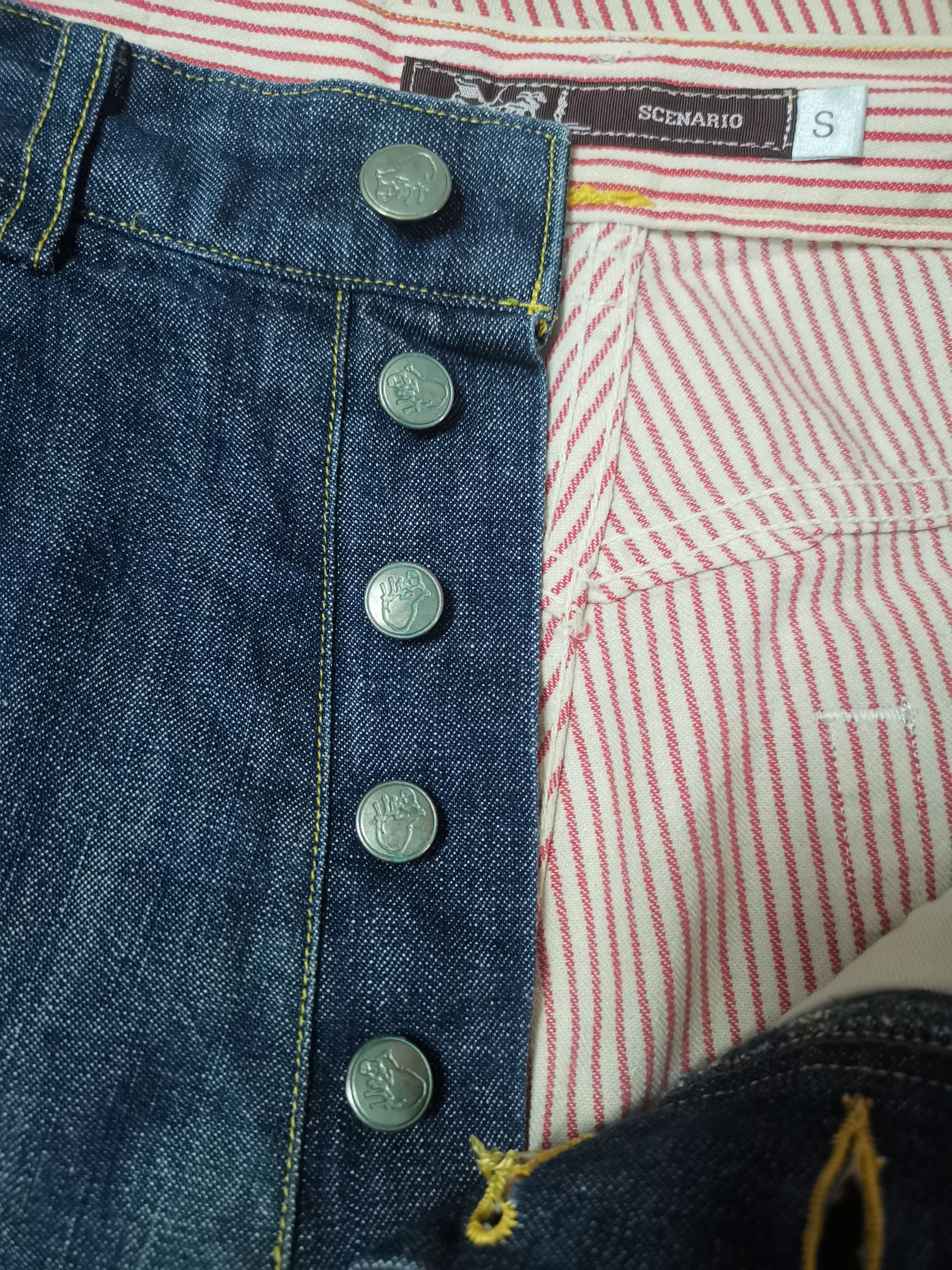 Designer Home Made 32 By Scenario Denim x Japanese Brand Size US 29 - 5 Thumbnail