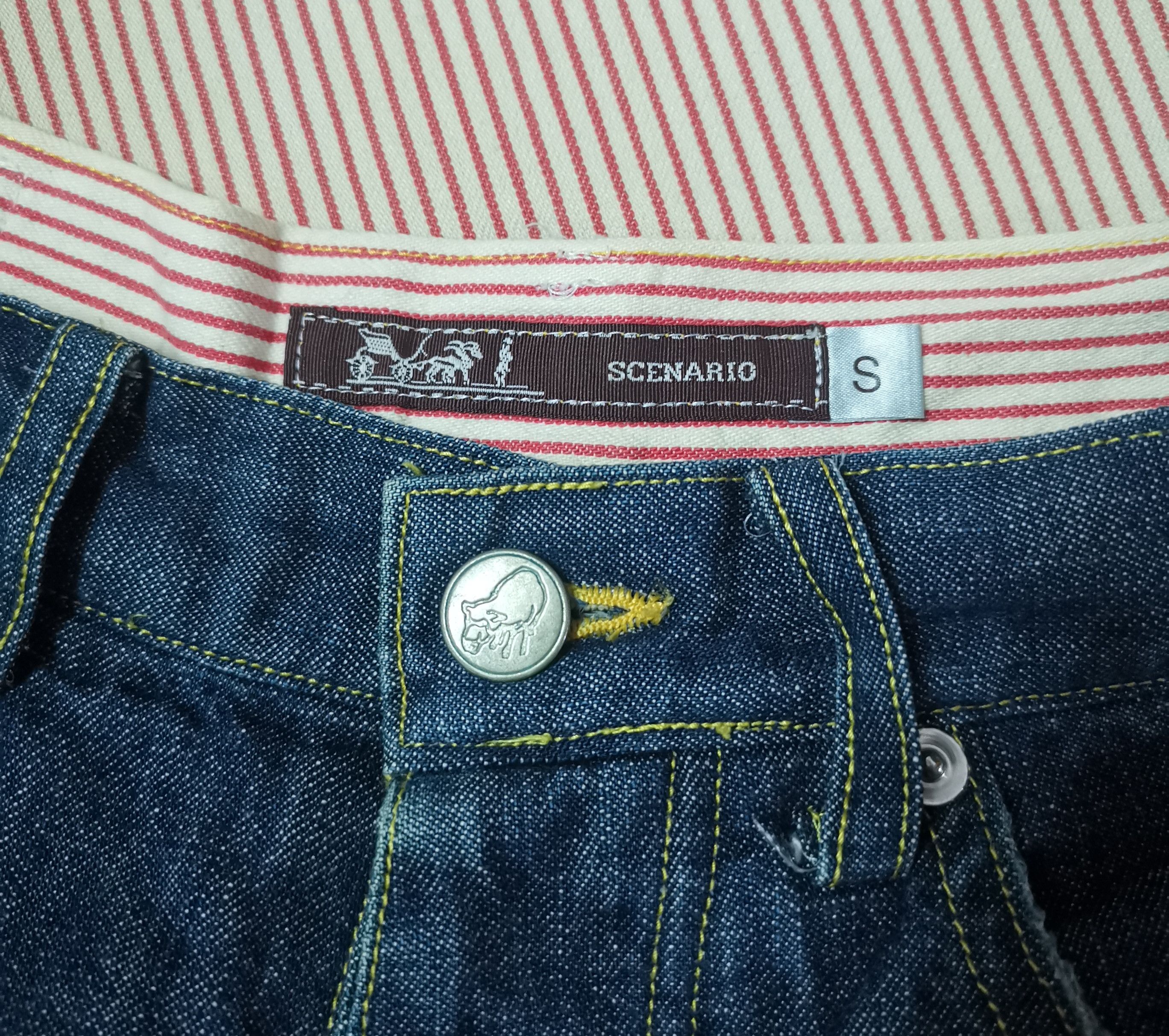 Designer Home Made 32 By Scenario Denim x Japanese Brand Size US 29 - 4 Thumbnail