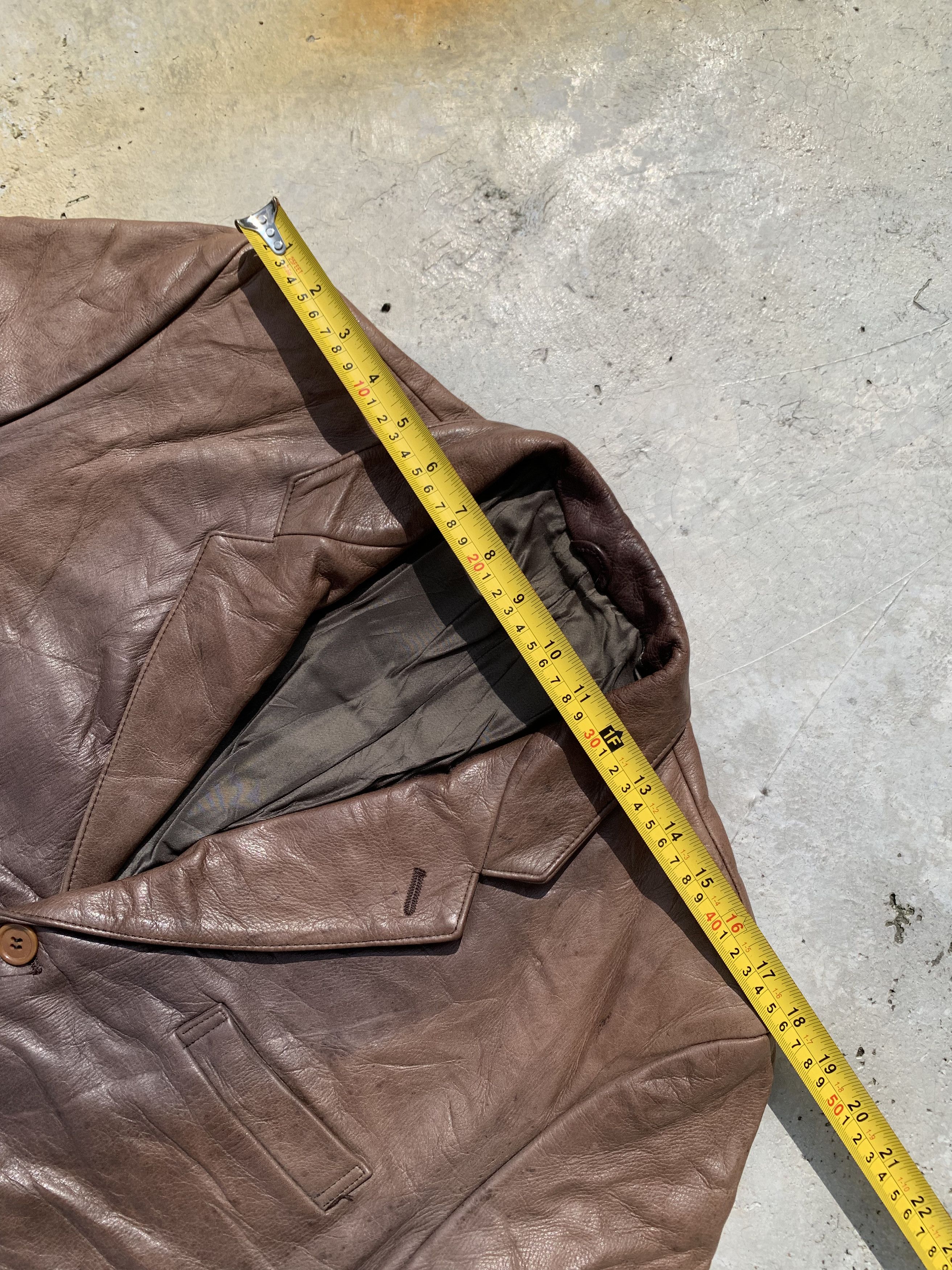 BIGI Vintage Men's Bigi Cow Hide Blazer Leather Jacket Size US M / EU 48-50 / 2 - 10 Thumbnail