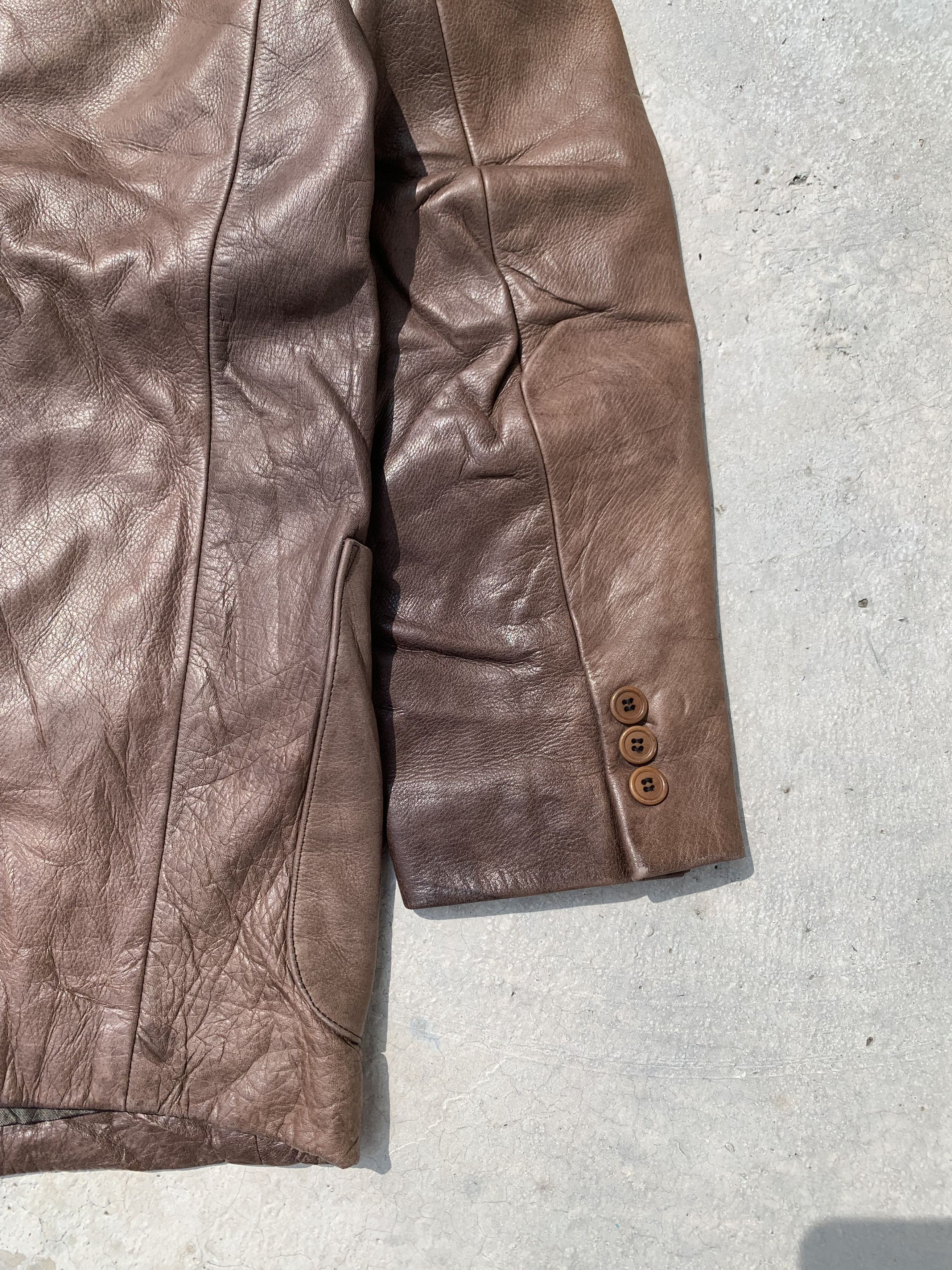BIGI Vintage Men's Bigi Cow Hide Blazer Leather Jacket Size US M / EU 48-50 / 2 - 16 Thumbnail