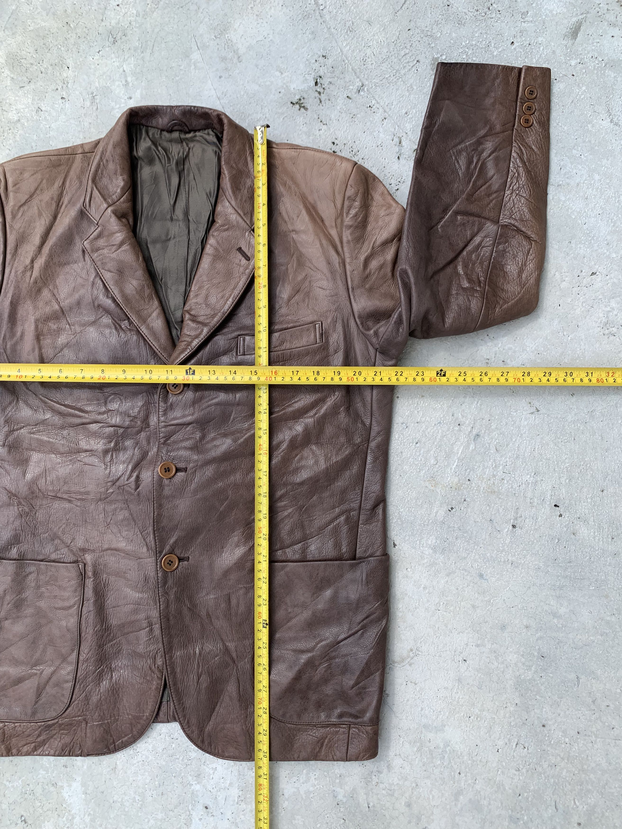 BIGI Vintage Men's Bigi Cow Hide Blazer Leather Jacket Size US M / EU 48-50 / 2 - 9 Thumbnail