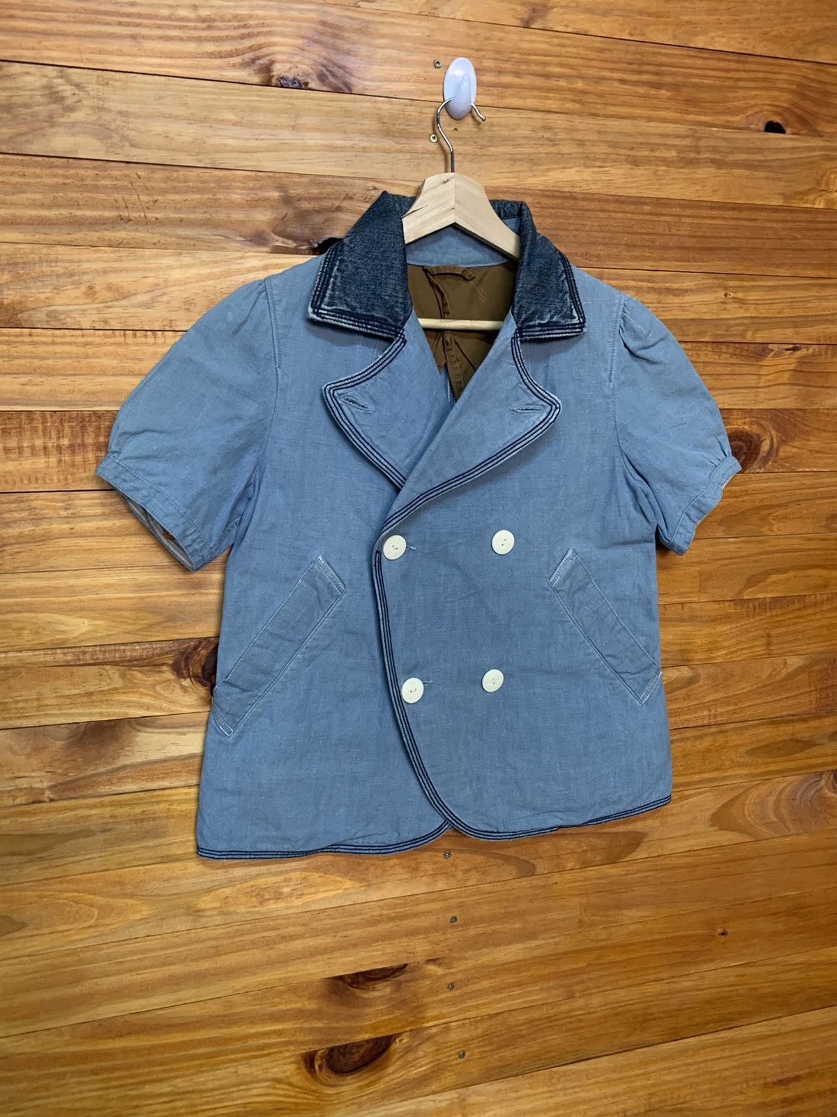 Kapital Kapital Short Sleeve Bat Wings Sashiko Jacket Size US S / EU 44-46 / 1 - 2 Thumbnail