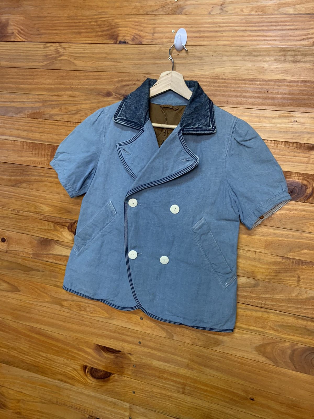 Kapital Kapital Short Sleeve Bat Wings Sashiko Jacket Size US S / EU 44-46 / 1 - 3 Thumbnail