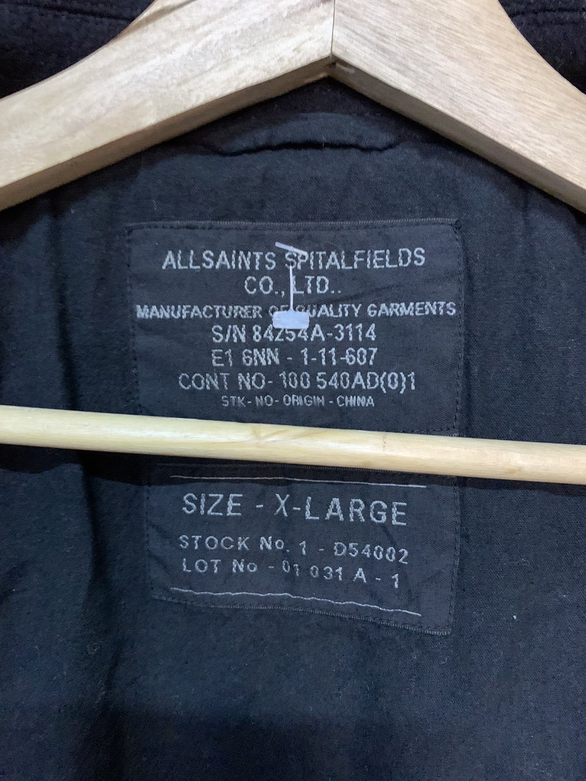 Allsaints All Saint Spital Field Wool Double Collar Biker Jackets Size US XL / EU 56 / 4 - 9 Thumbnail