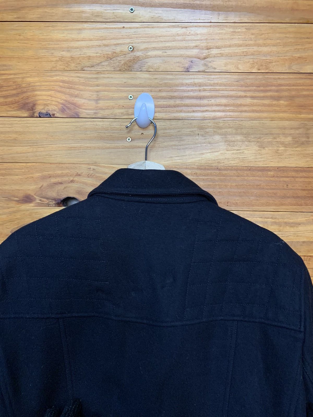 Allsaints All Saint Spital Field Wool Double Collar Biker Jackets Size US XL / EU 56 / 4 - 7 Thumbnail