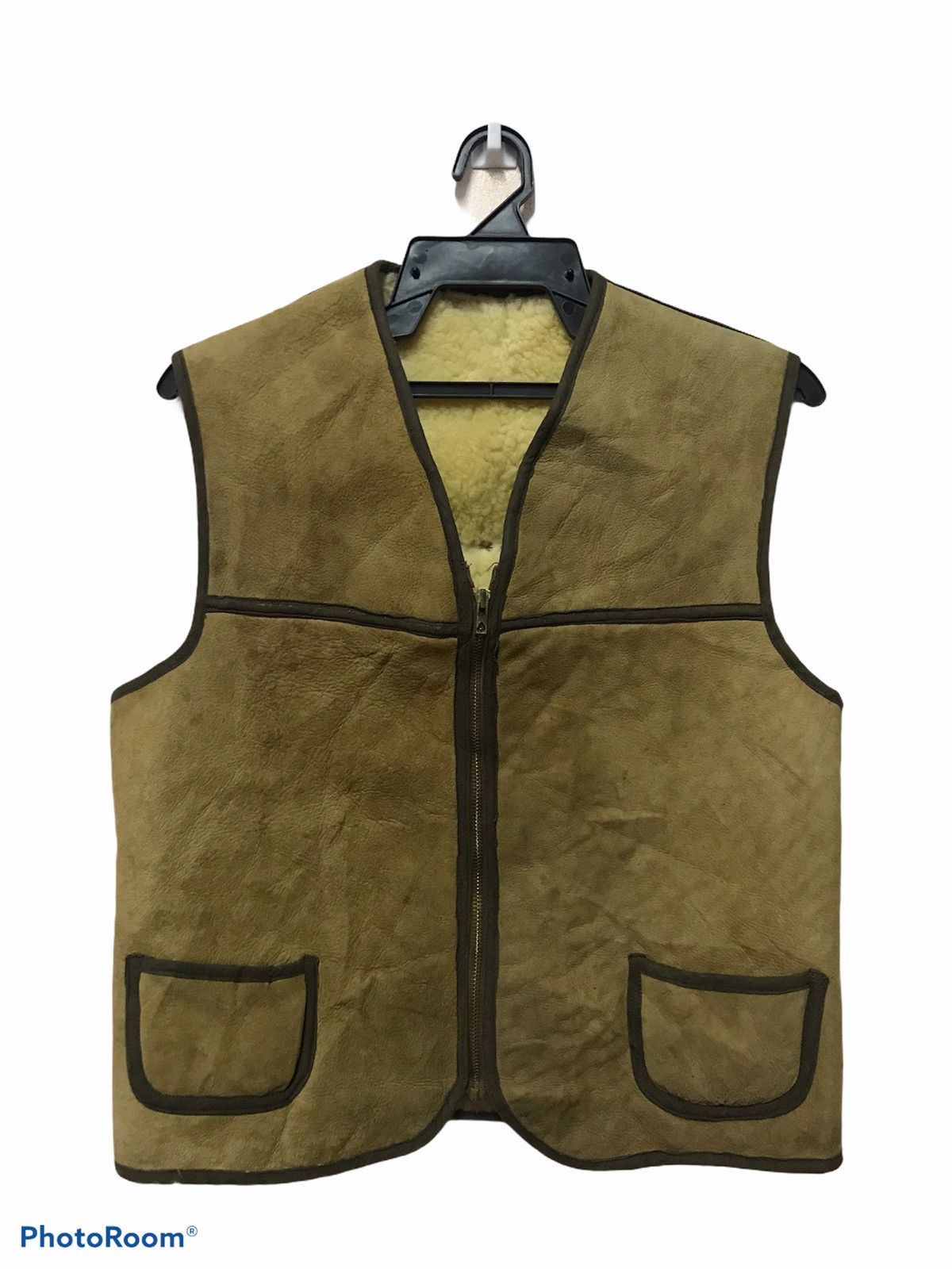 Japanese Brand Sleeveless Leather Vest Size US L / EU 52-54 / 3 - 1 Thumbnail