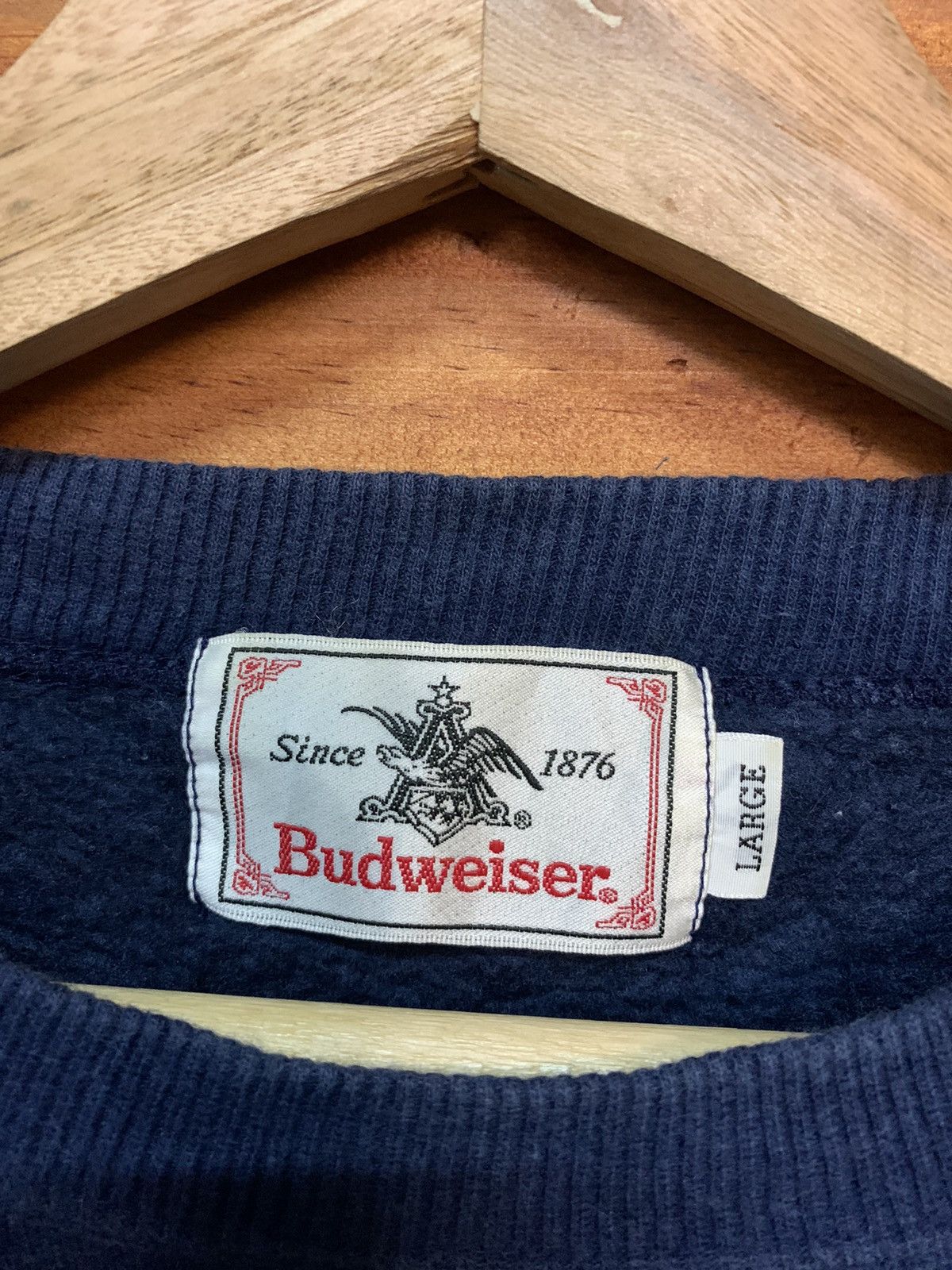 Budweiser Vintage Budweiser Big Logo Sweatshirts Size US L / EU 52-54 / 3 - 4 Thumbnail