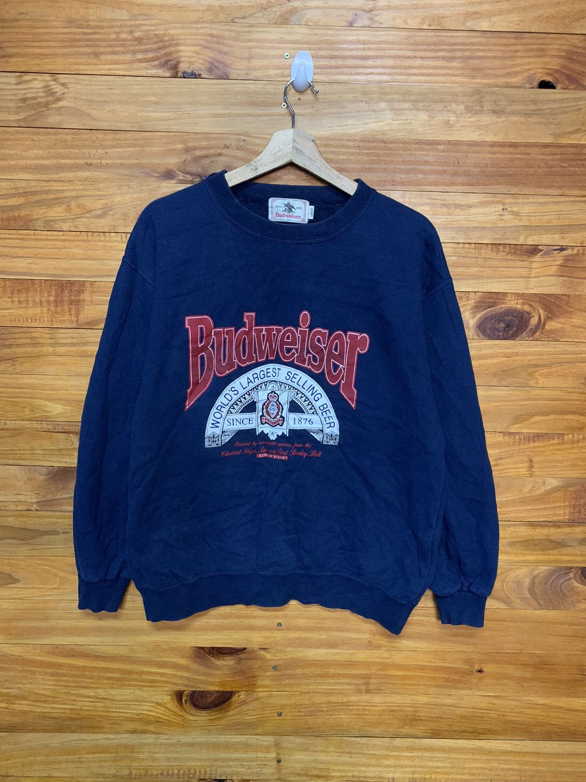 Budweiser Vintage Budweiser Big Logo Sweatshirts Size US L / EU 52-54 / 3 - 1 Thumbnail